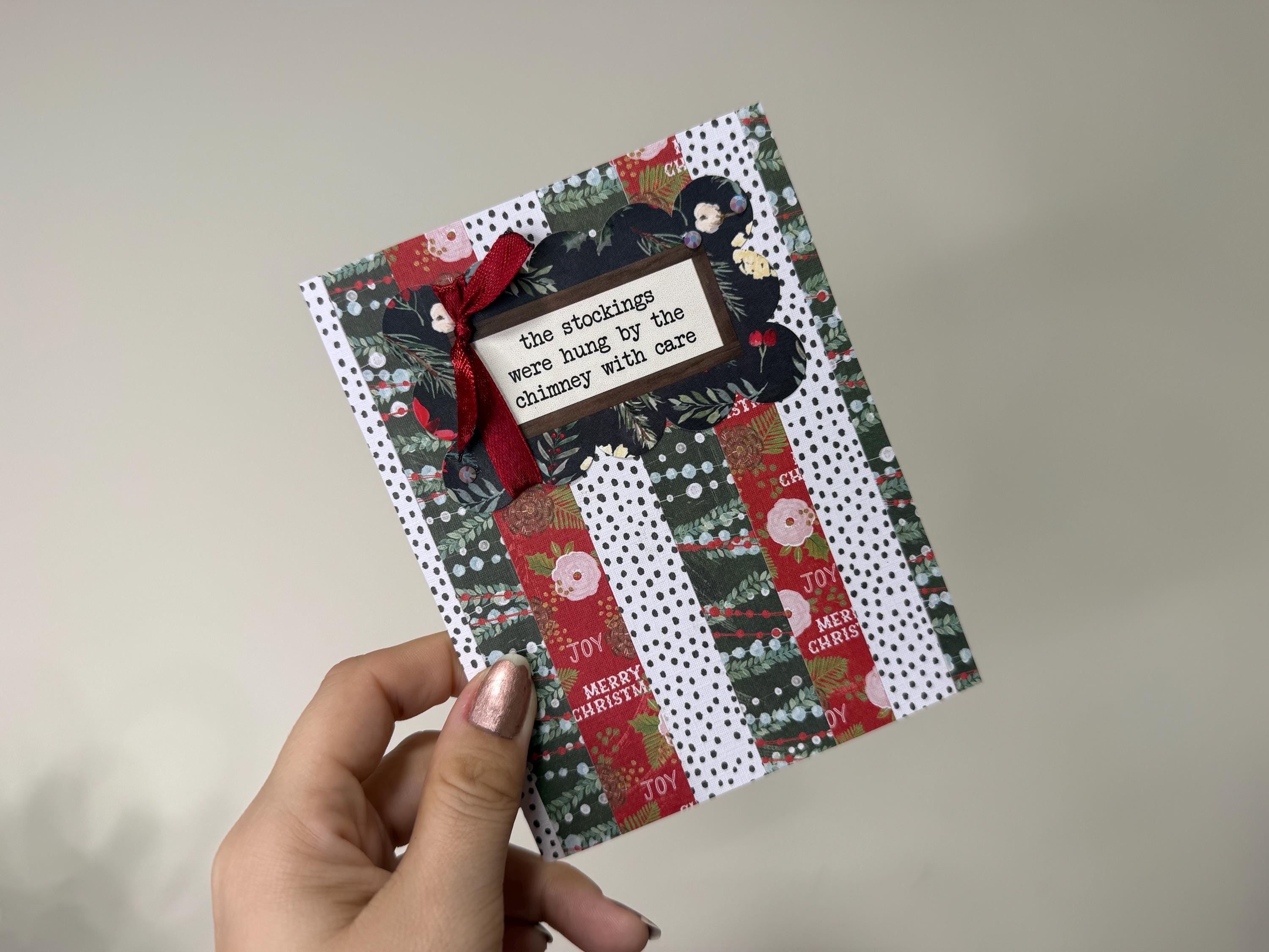 The Night Before Christmas Card | Handmade Stocking Holiday Greeting