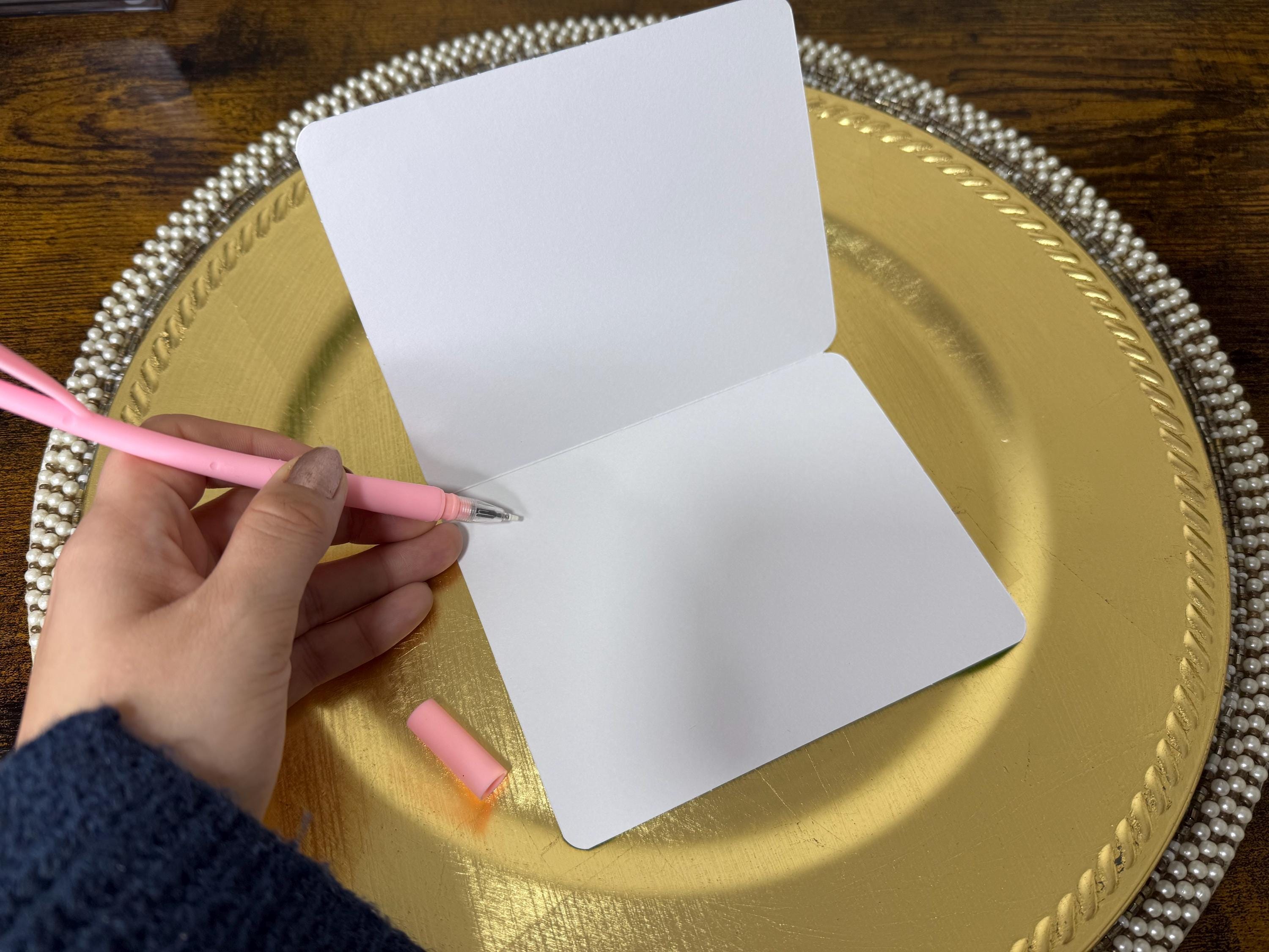 Handmade Thank You Card | Colorful Stripes, Yellow Bow