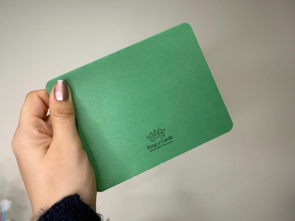 Handmade Thank You Card | Colorful Stripes, Yellow Bow