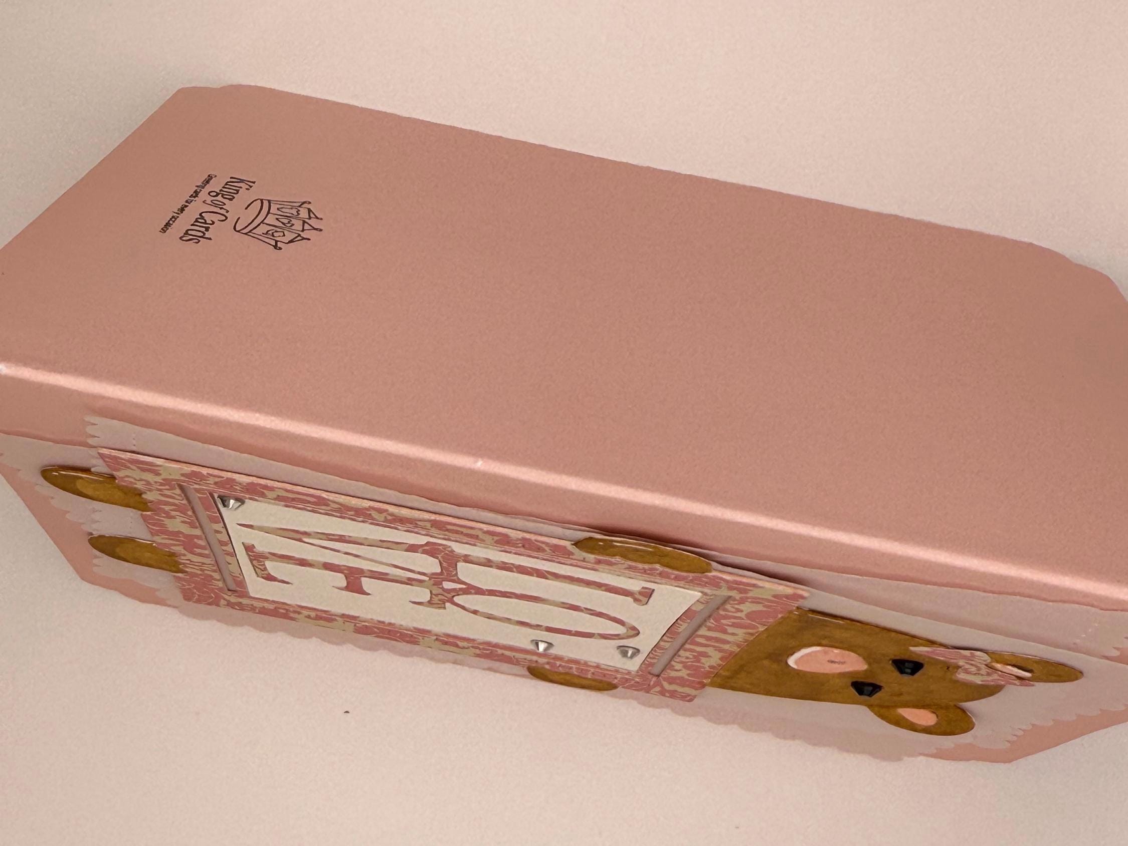 Baby Girl, Pink Bear | Handmade New Baby Greeting Card