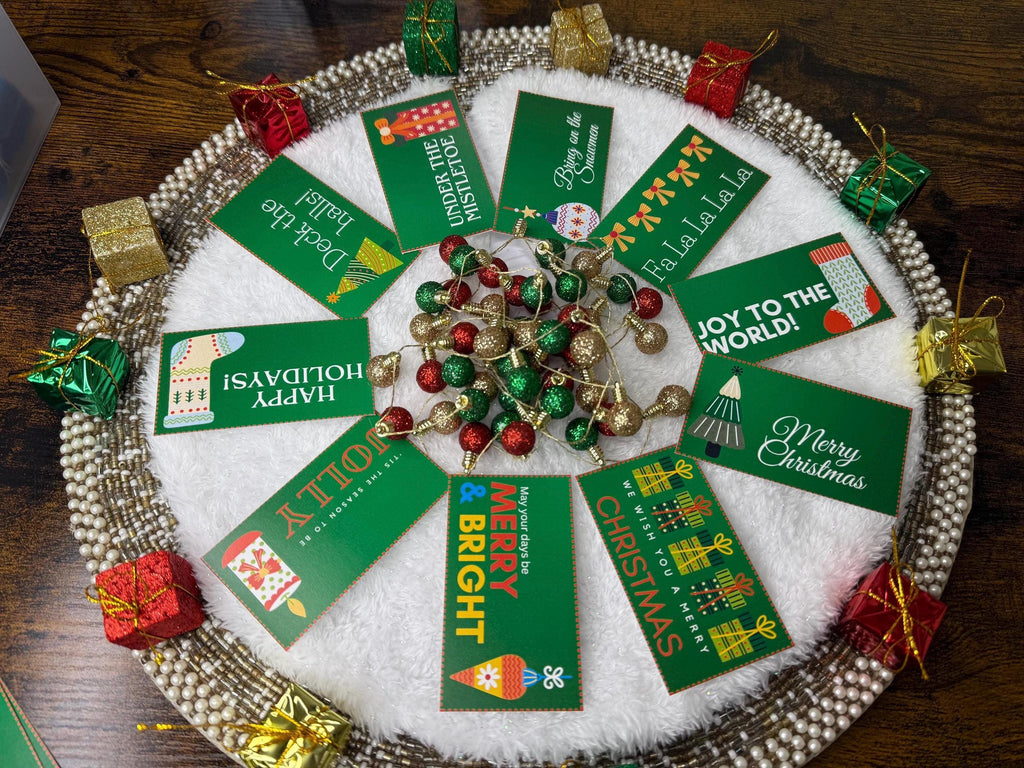 Handmade Christmas Gift Tag Set: Festive Holiday Labels