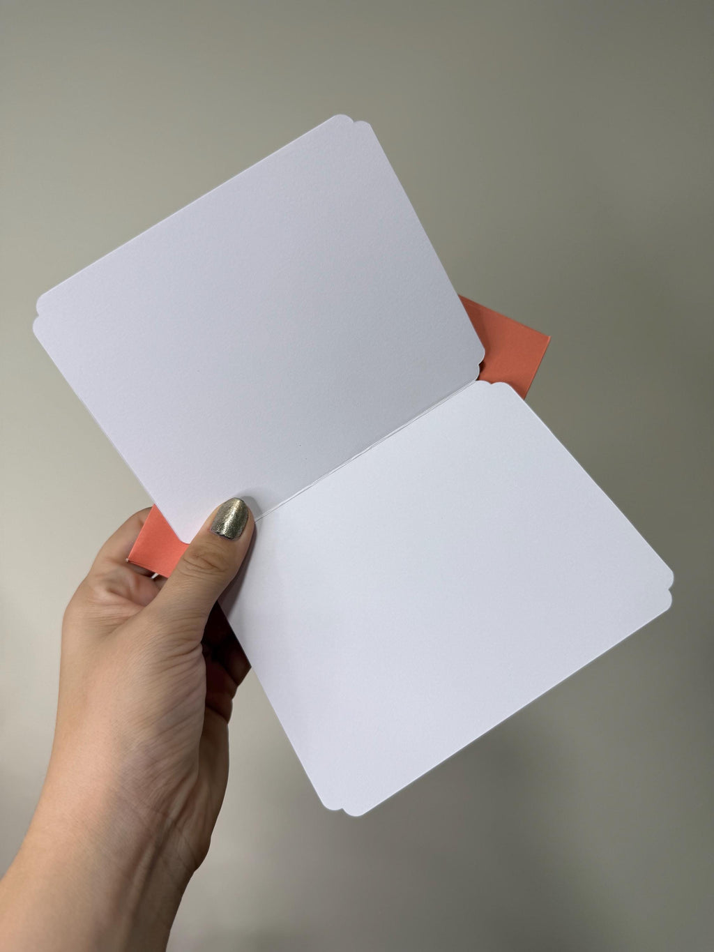 Handmade Blue Glitter Thank You Card | Smiley Face Greeting Card