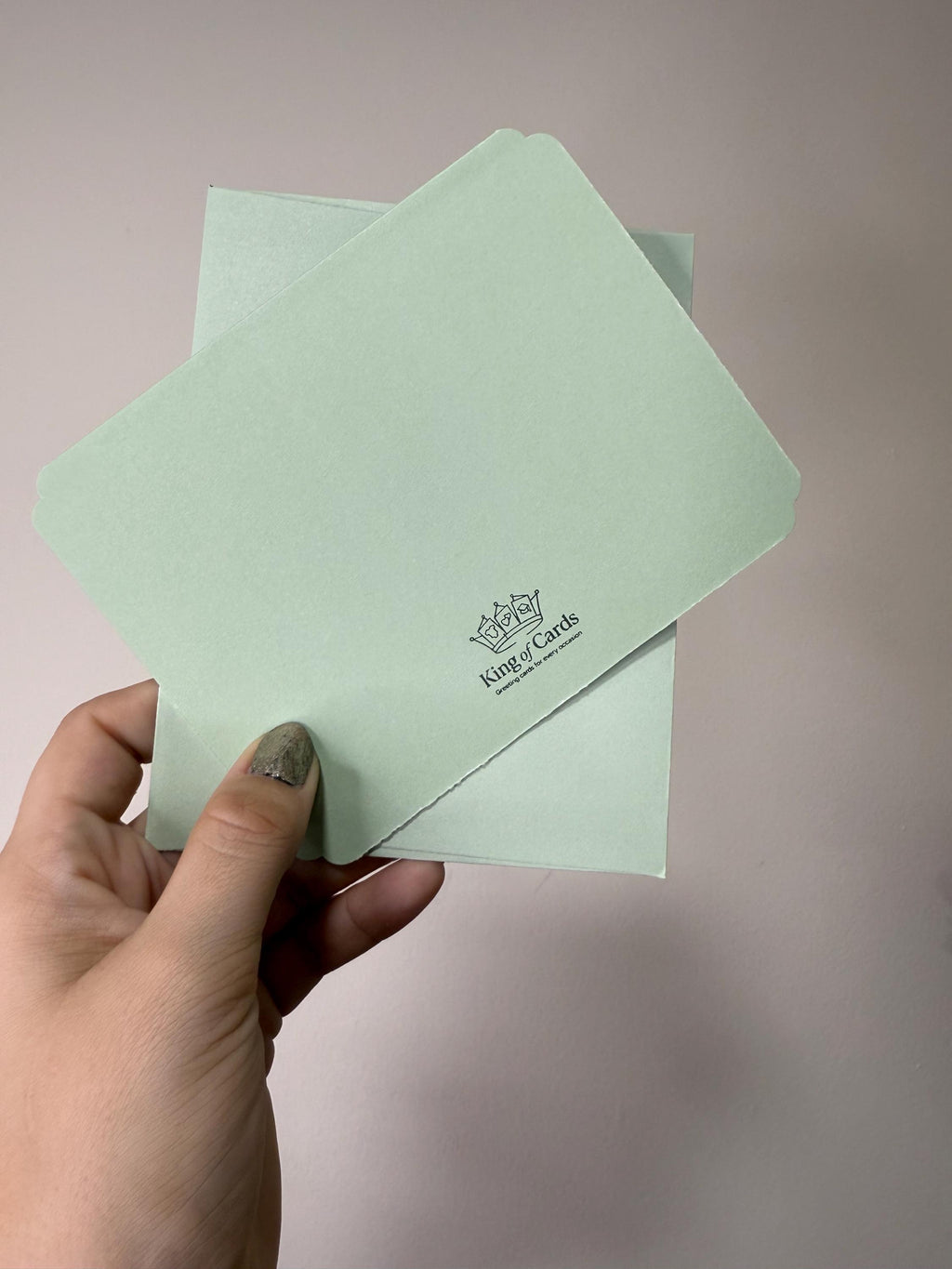 Handmade Purple Glitter Thank You Card | Smiley Face Greeting Card