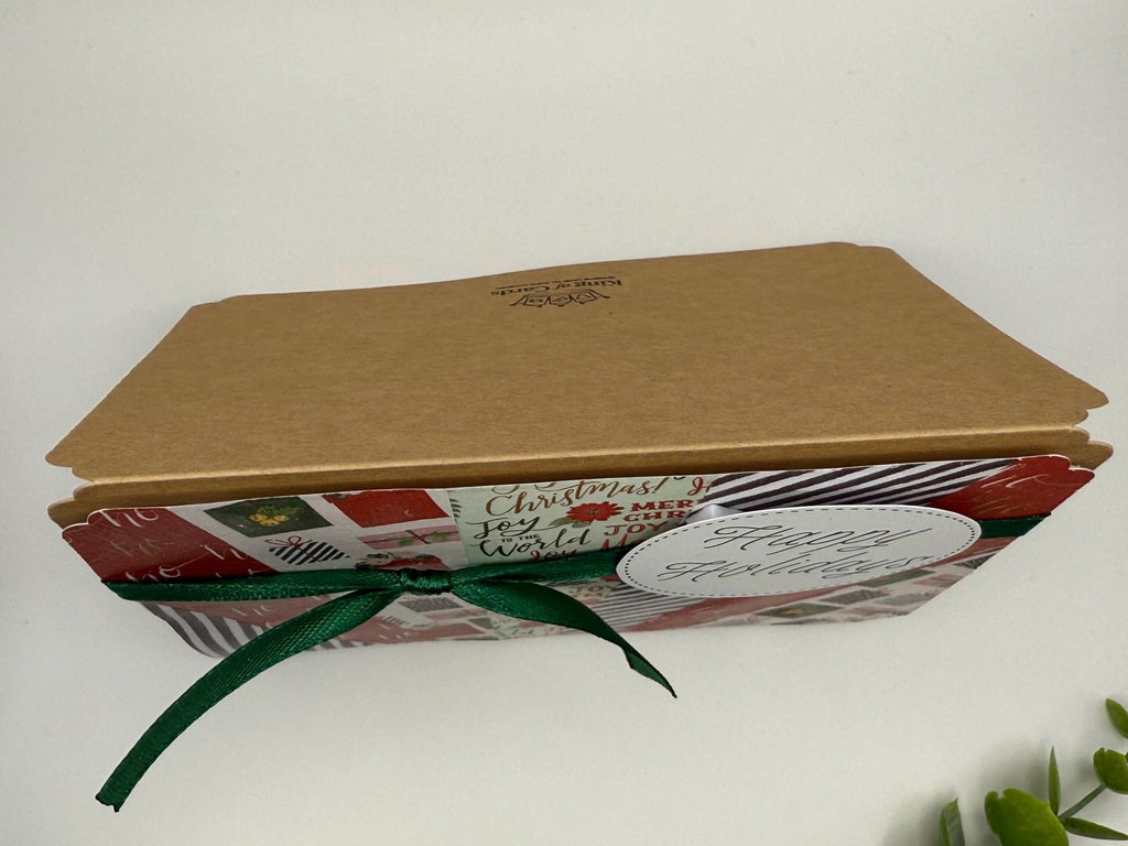 Handmade Happy Holidays Card | Rustic Patchwork Christmas Card