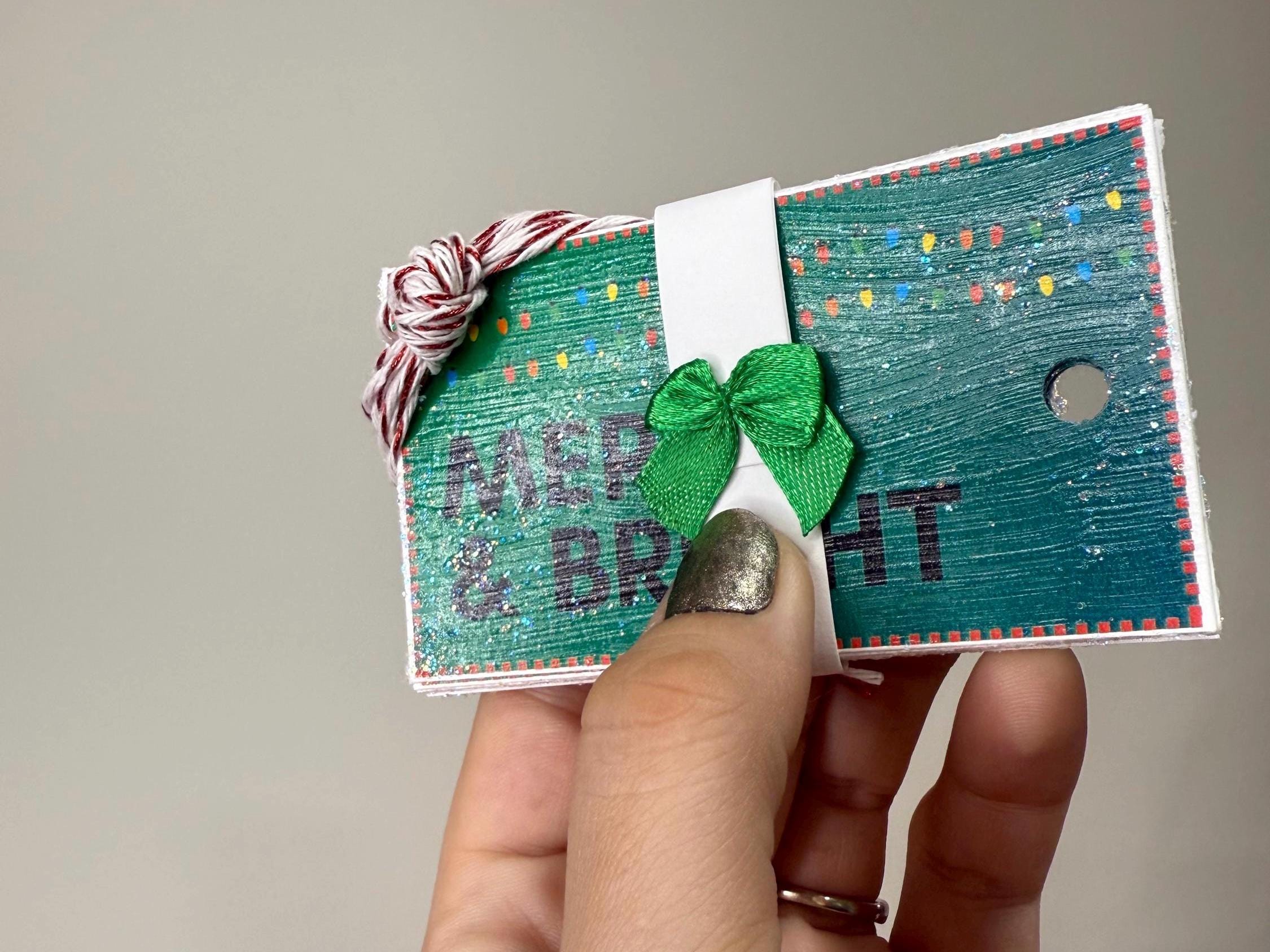 Green Christmas Gift Tag 10 Pack | 5 Styles of Handmade Holiday Labels