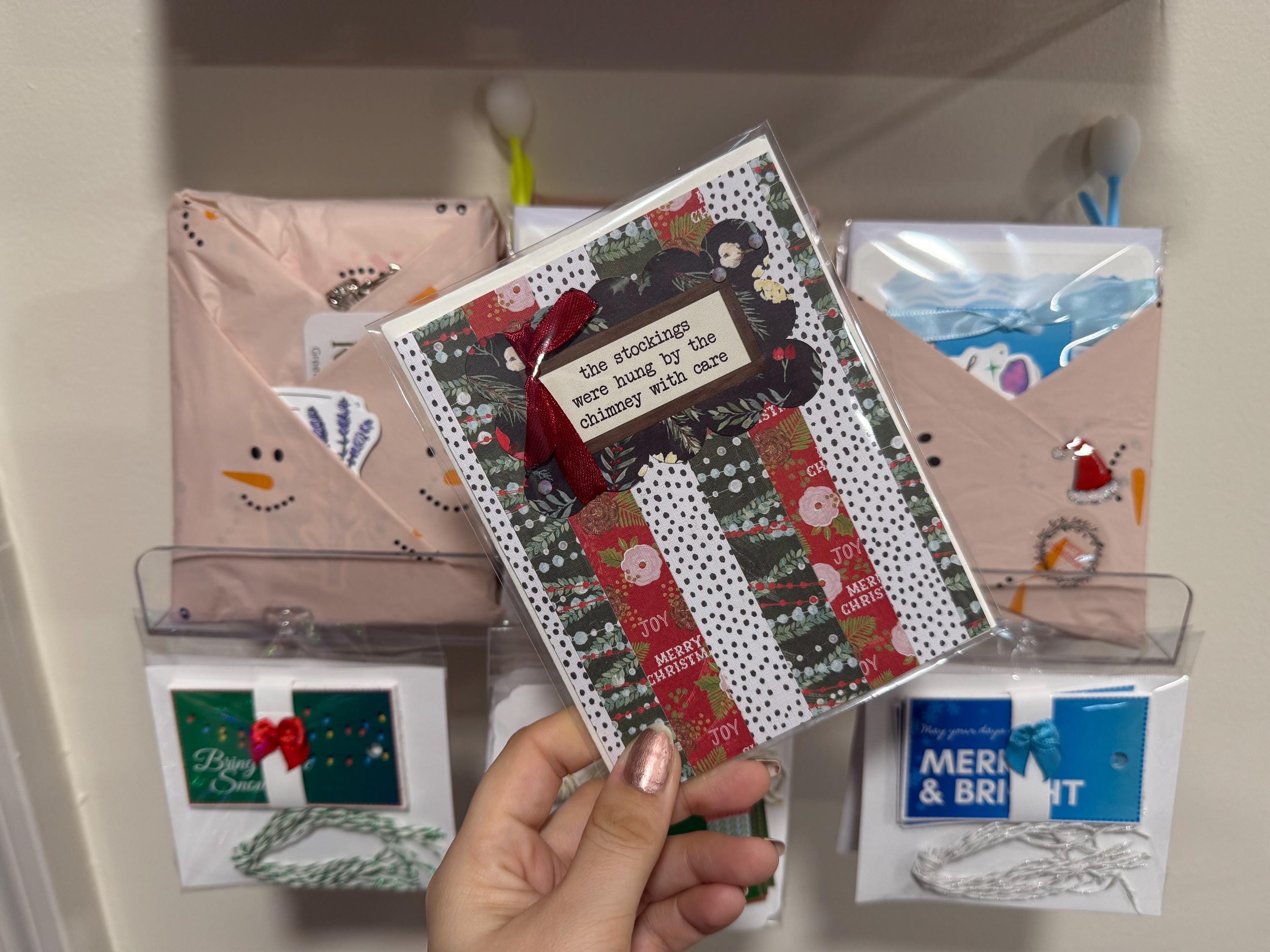 The Night Before Christmas Card | Handmade Stocking Holiday Greeting