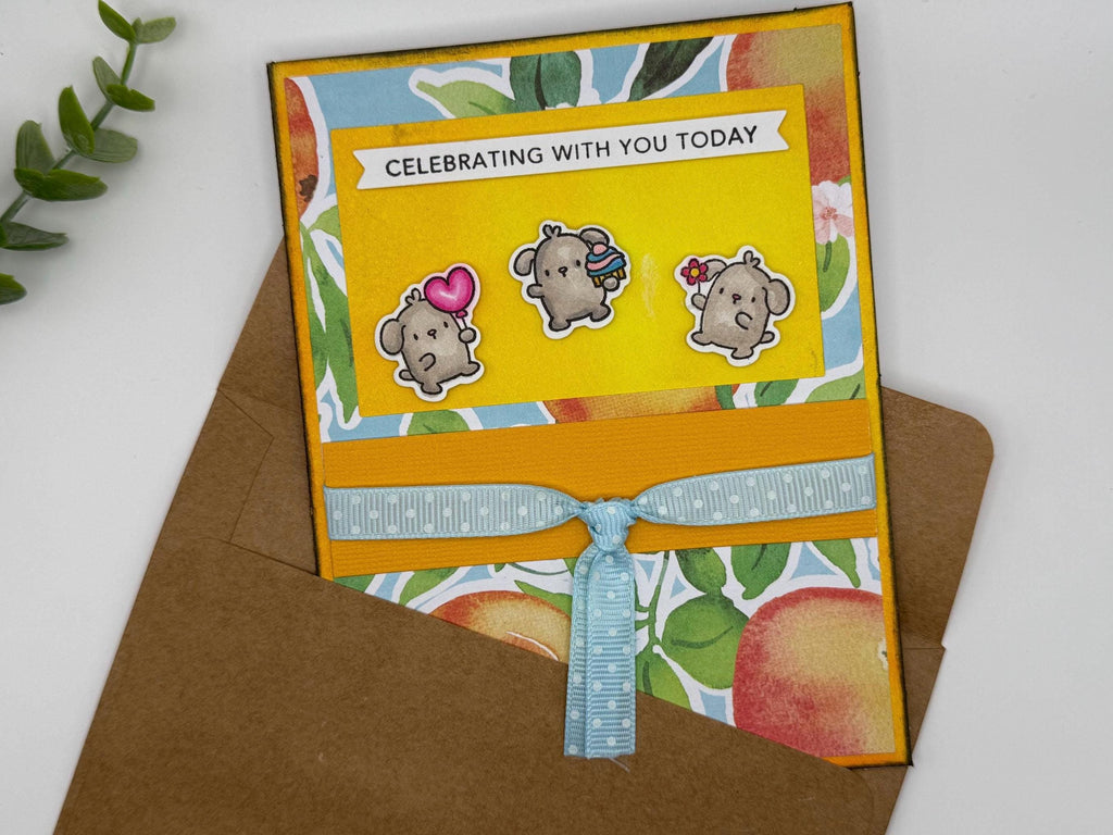 Handmade Celebration Card | Cute Dog Birthday Card
