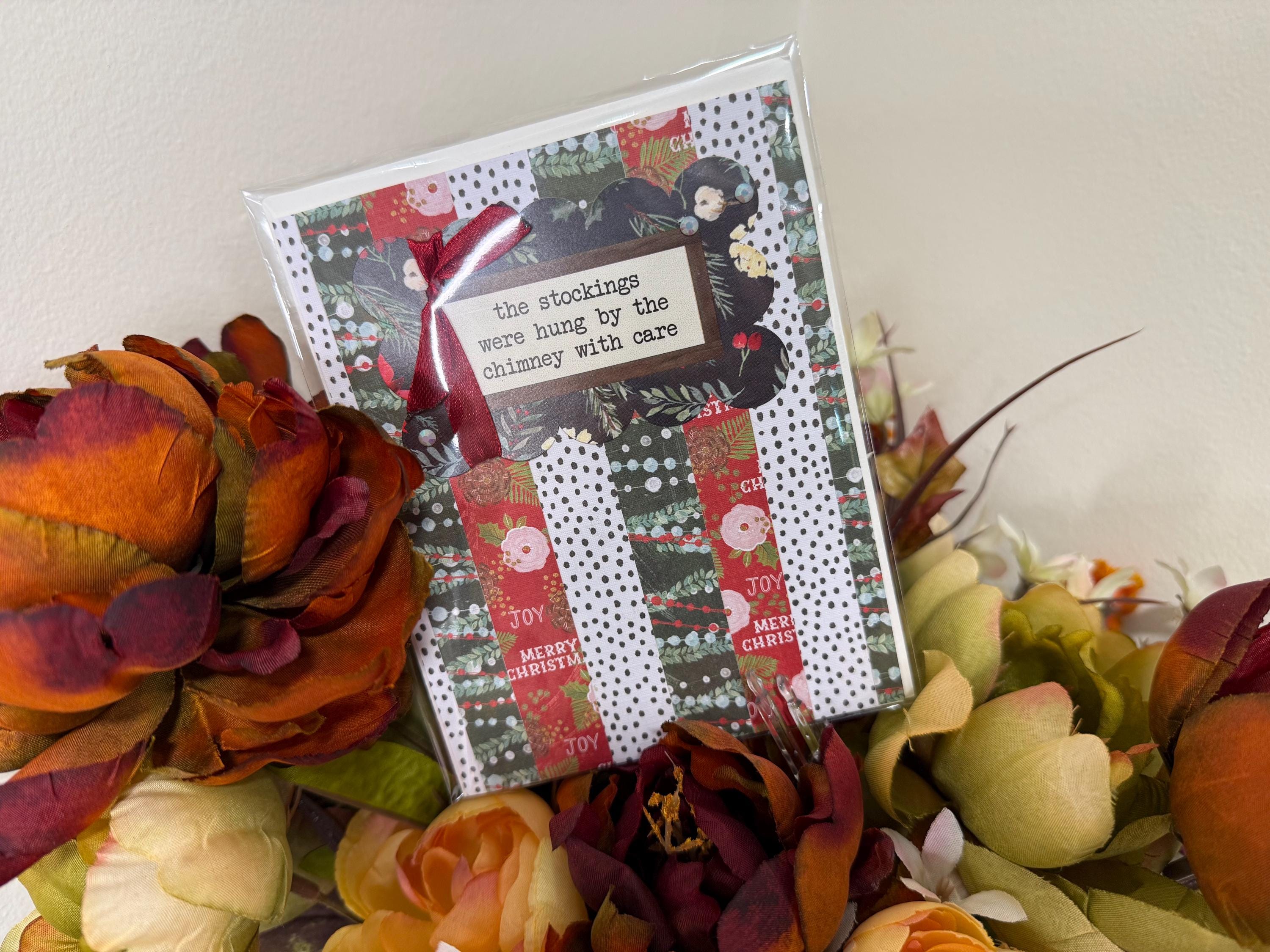 The Night Before Christmas Card | Handmade Stocking Holiday Greeting