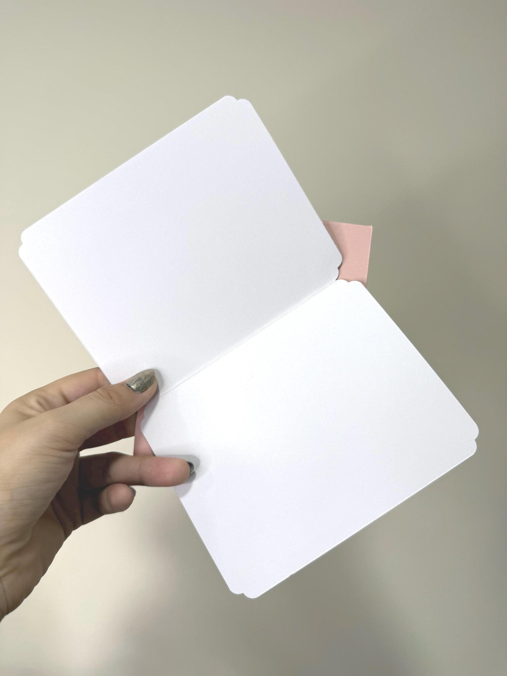 Handmade Green Glitter Thank You Card | Smiley Face Greeting Card