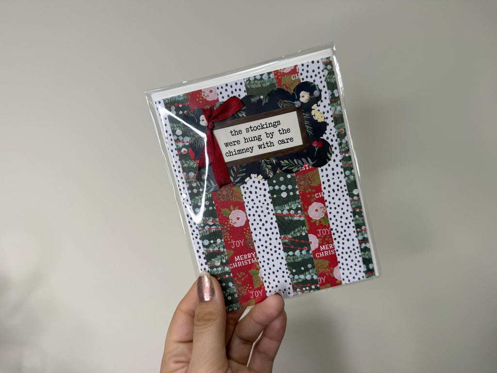 The Night Before Christmas Card | Handmade Stocking Holiday Greeting