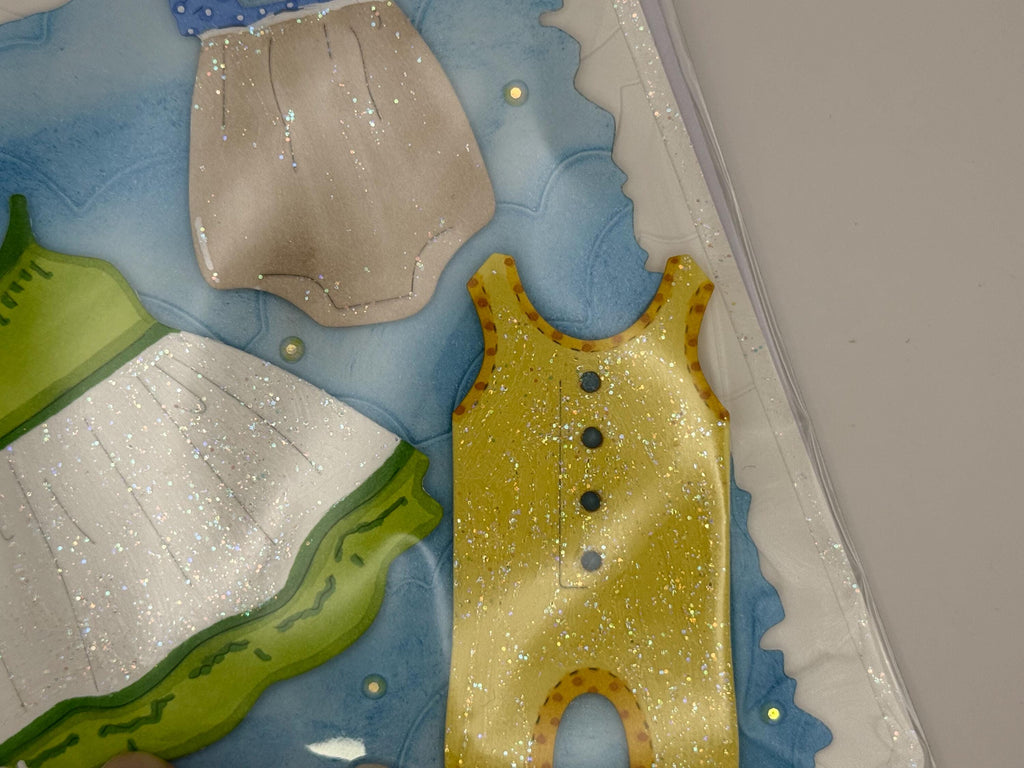 Your Laundry Just Got Cuter | Handmade New Baby Greeting Card