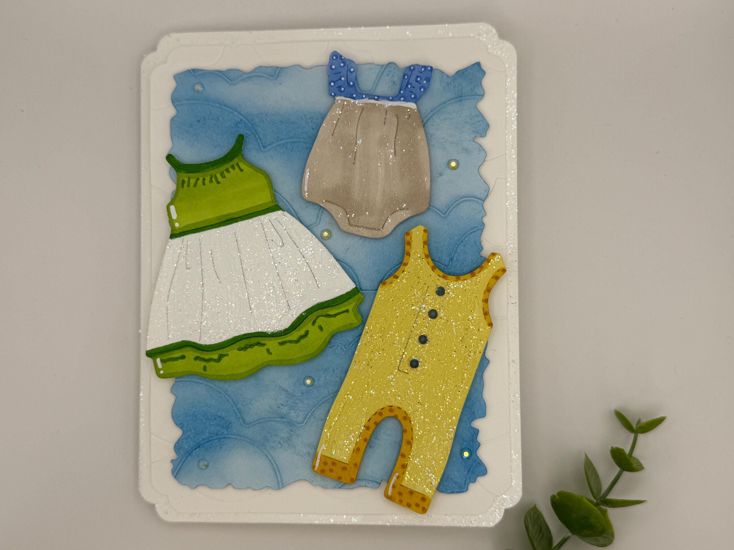 Your Laundry Just Got Cuter | Handmade New Baby Greeting Card