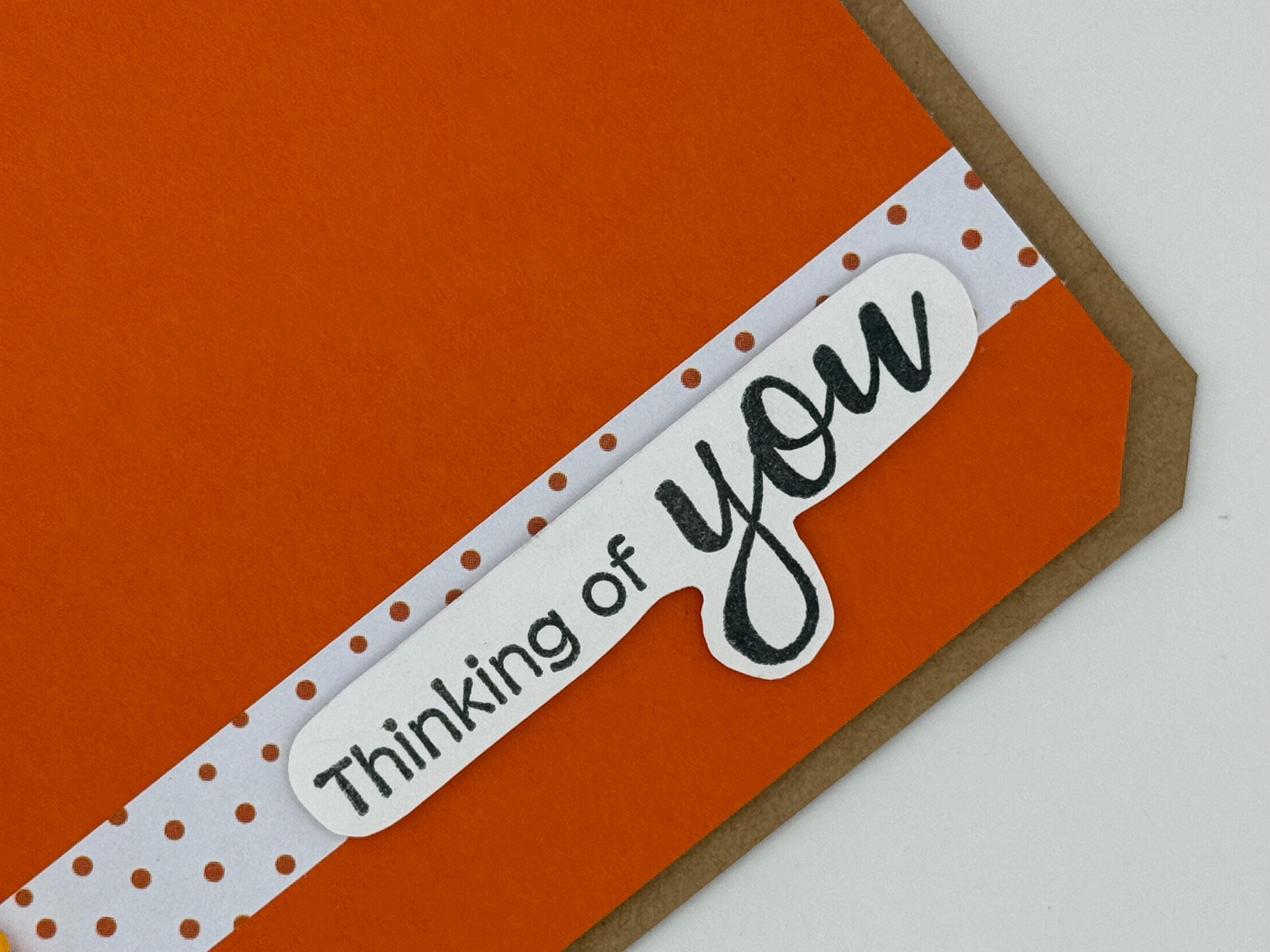 Thinking of You | Handmade Sunflower Greeting Card