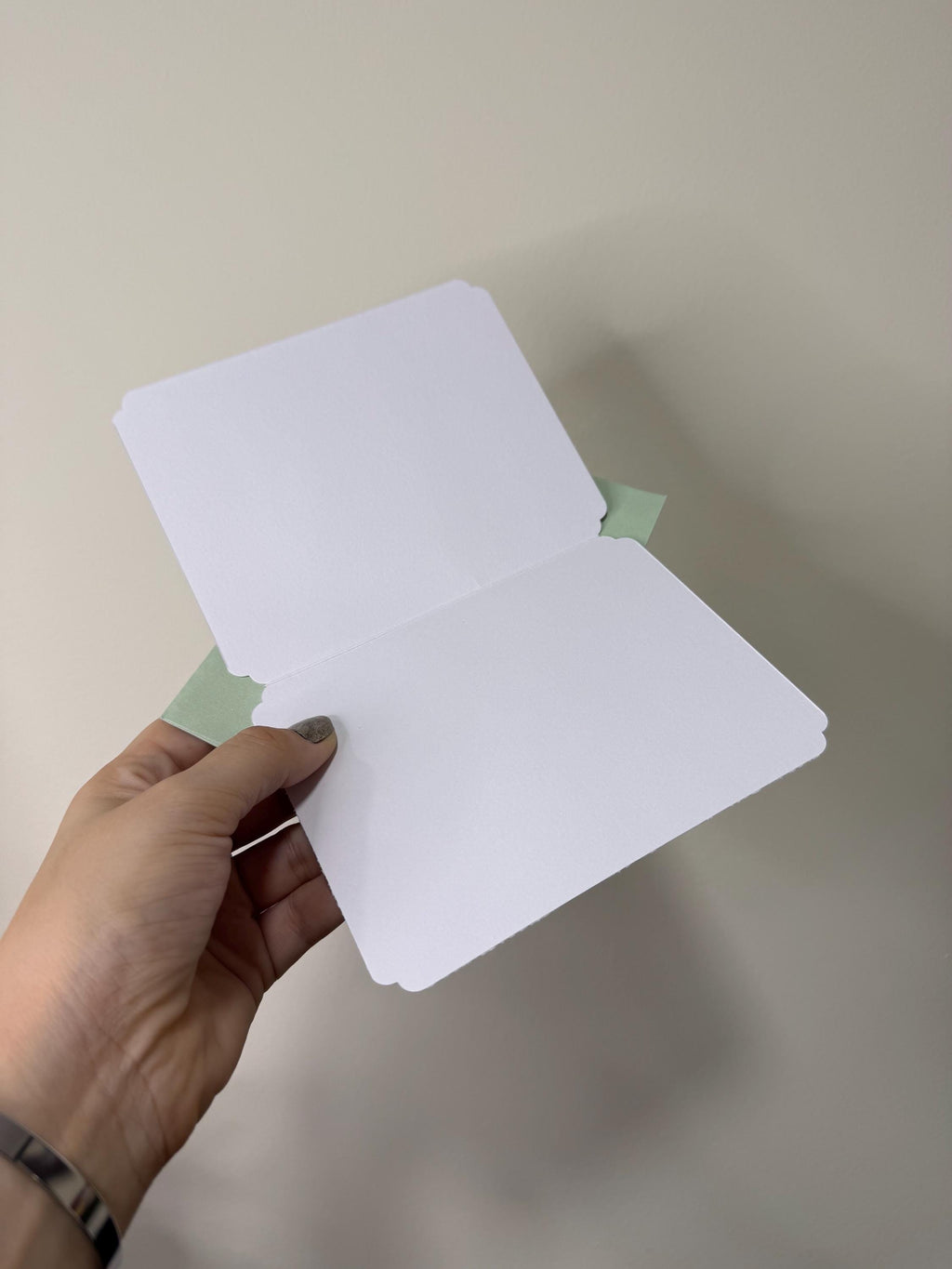 Handmade Purple Glitter Thank You Card | Smiley Face Greeting Card