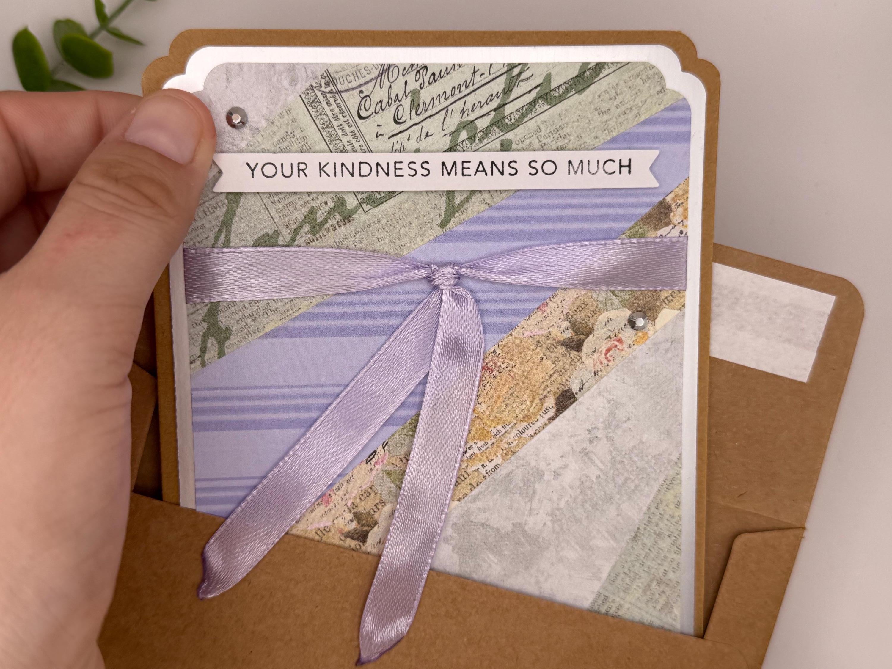 Your Kindness Means So Much | Handmade Greeting Card