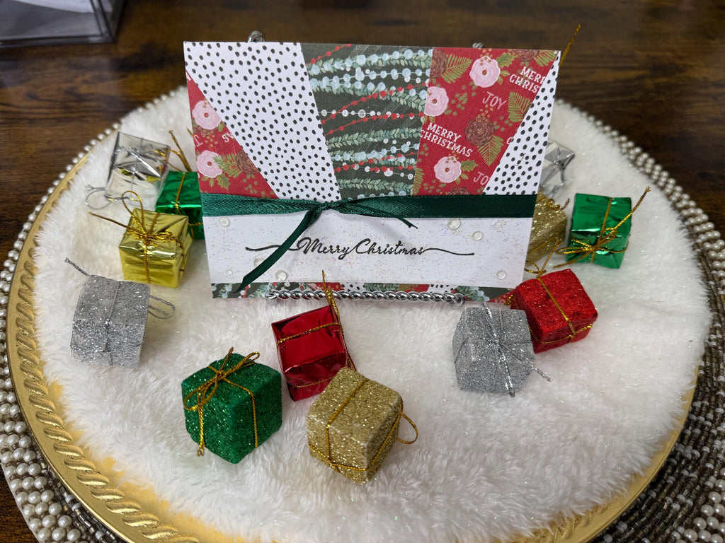 Handmade Merry Christmas Card | Classic Holiday Colors Greeting Card