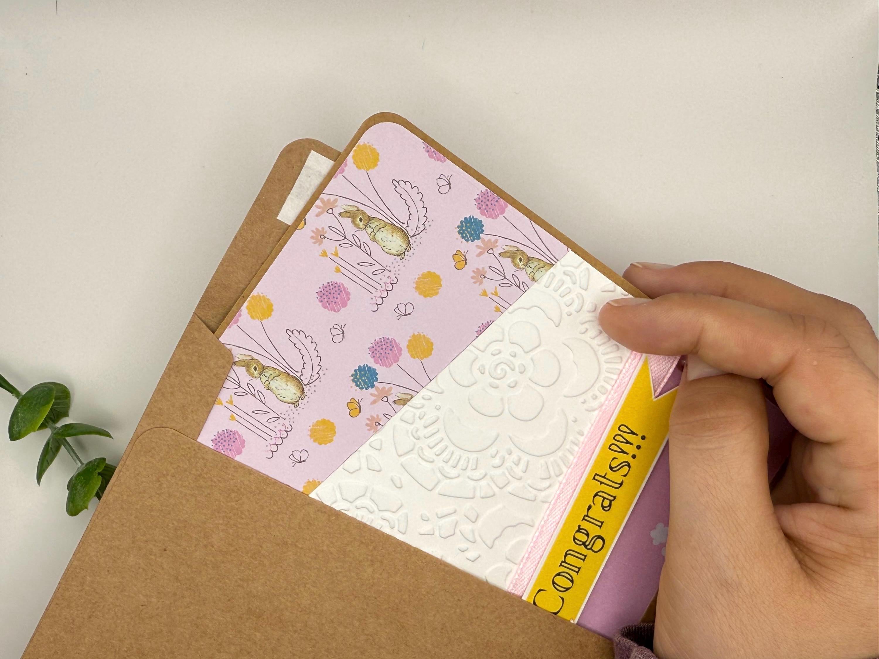 Handmade Baby Shower Card | Congratulations Card