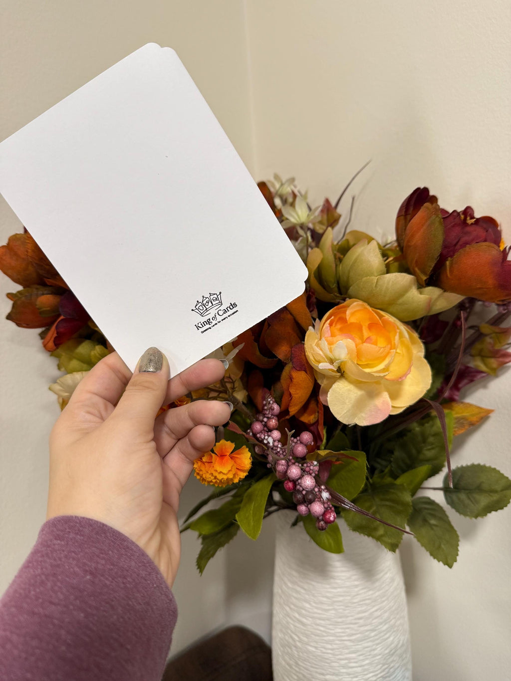 Sassy Handmade Glitter Greeting Card