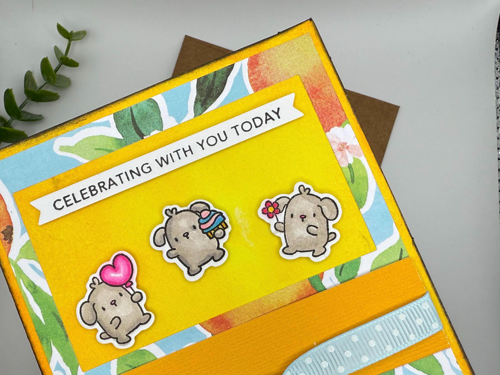 Handmade Celebration Card | Cute Dog Birthday Card