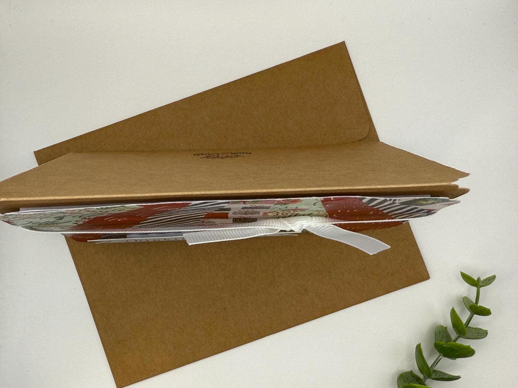 Thinking of You Christmas Card | Handmade Holiday Patchwork Card