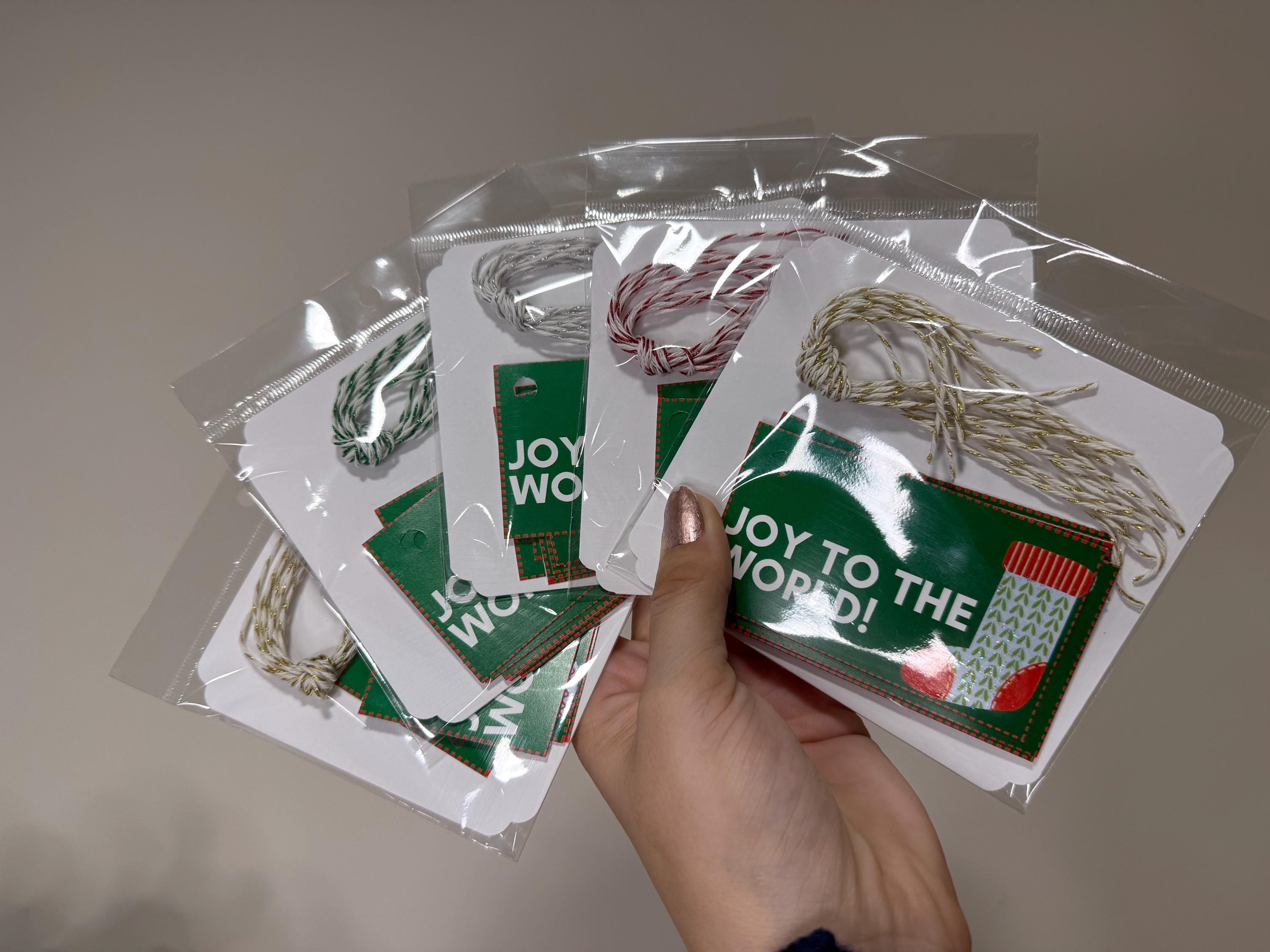 Handmade Christmas Gift Tag Set: Festive Holiday Labels