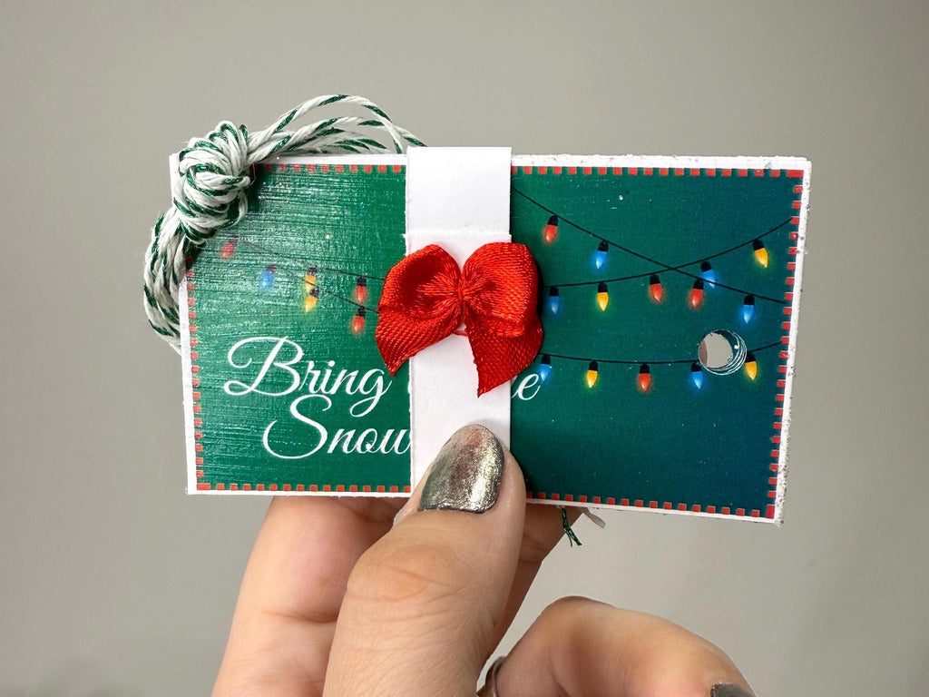 Green Christmas Gift Tag 10 Pack | 5 Styles of Handmade Holiday Labels