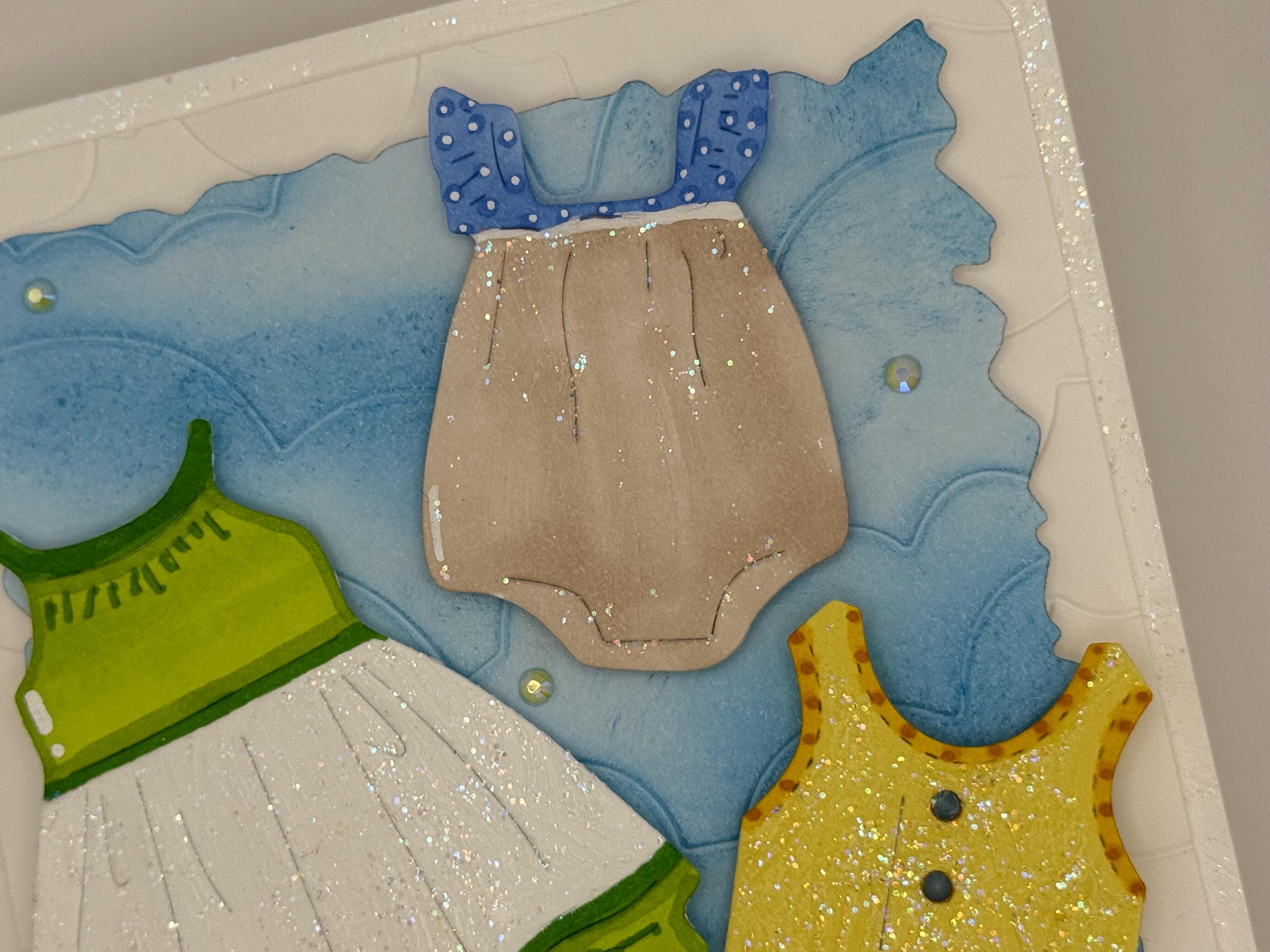 Your Laundry Just Got Cuter | Handmade New Baby Greeting Card