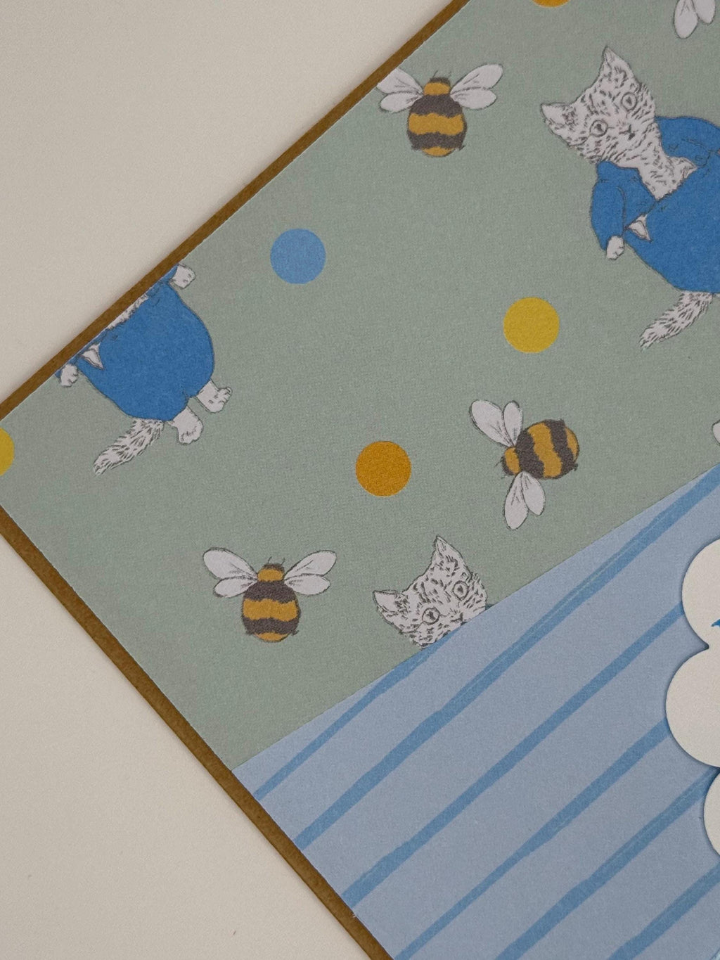 Handmade Happy Birthday Card | Whimsical Animal & Bee Note