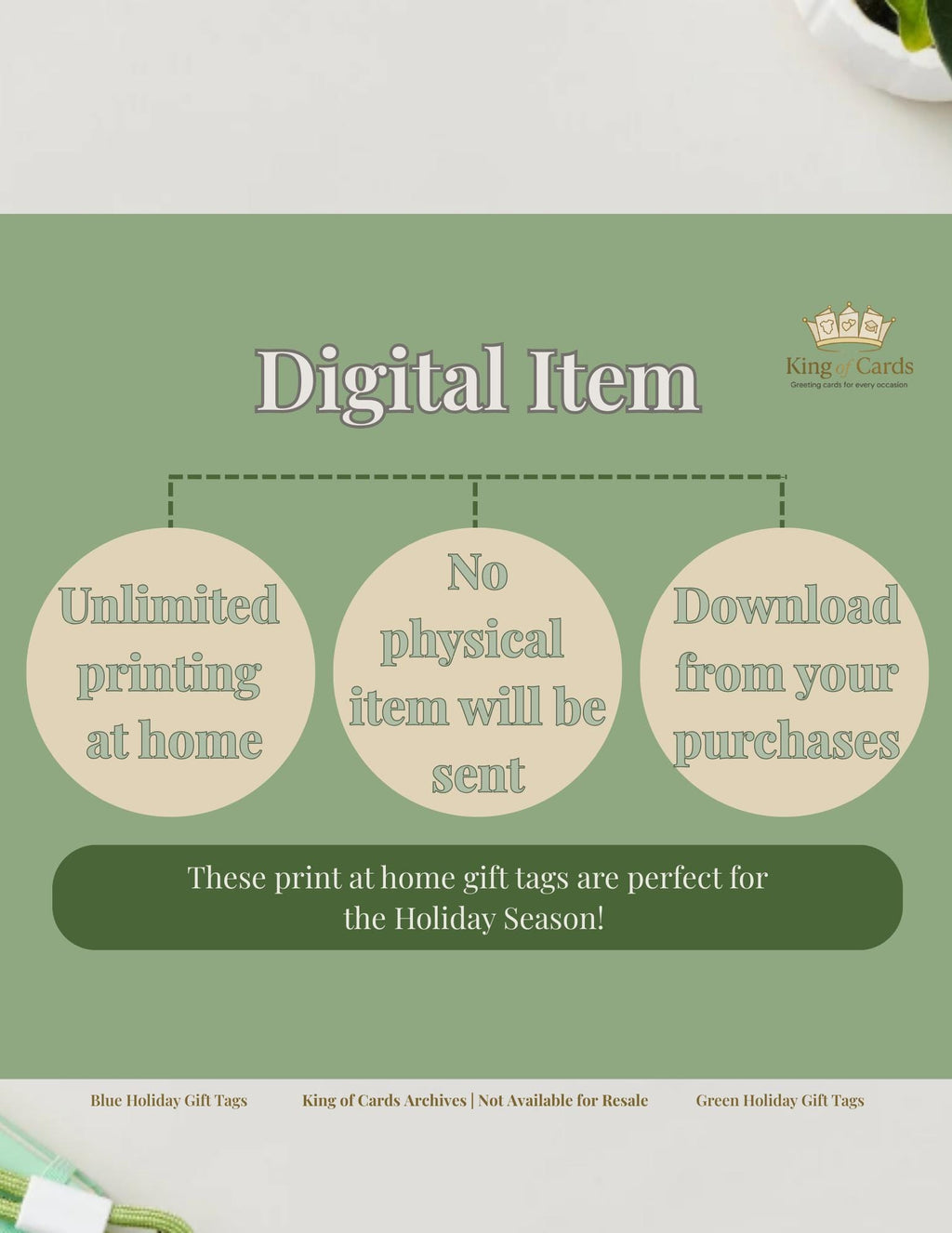 Printable Christmas Gift Tags | Digital Download PDF