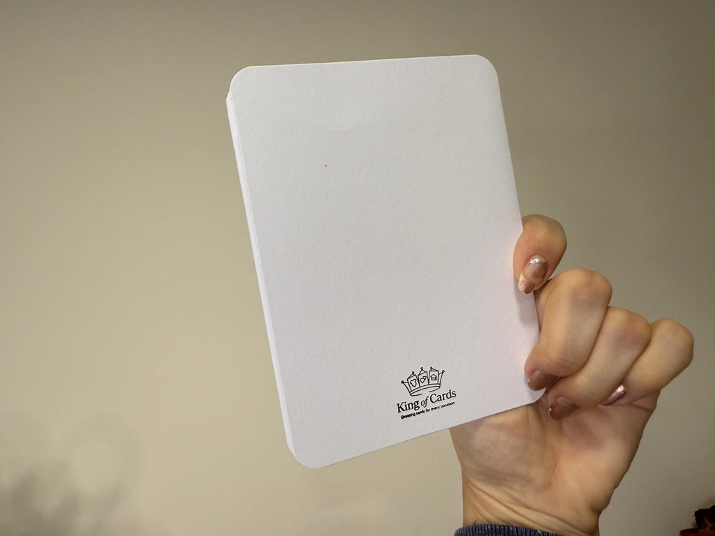 New Baby Boy Teddy Bear | Handmade Greeting Card