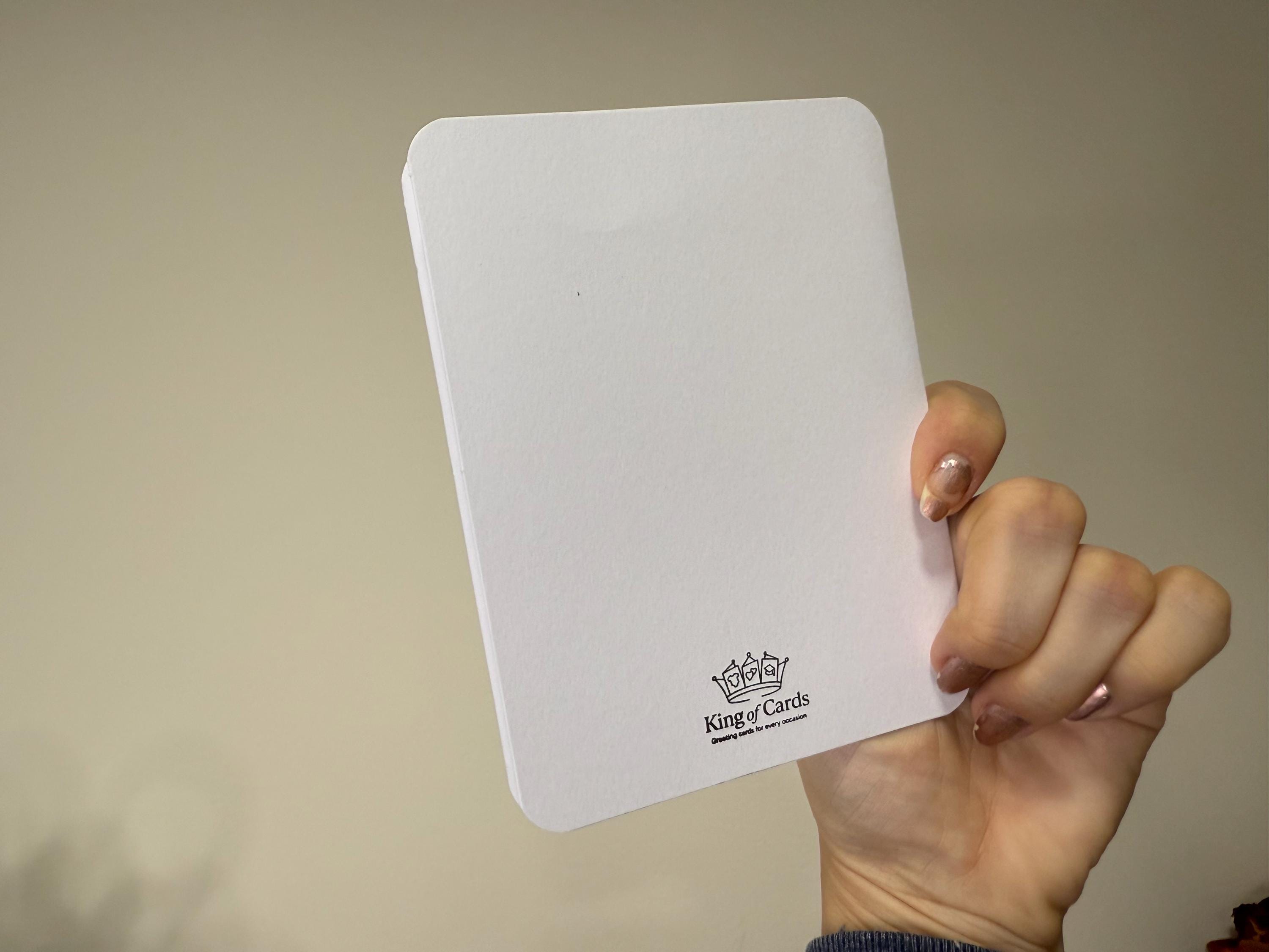 New Baby Boy Teddy Bear | Handmade Greeting Card