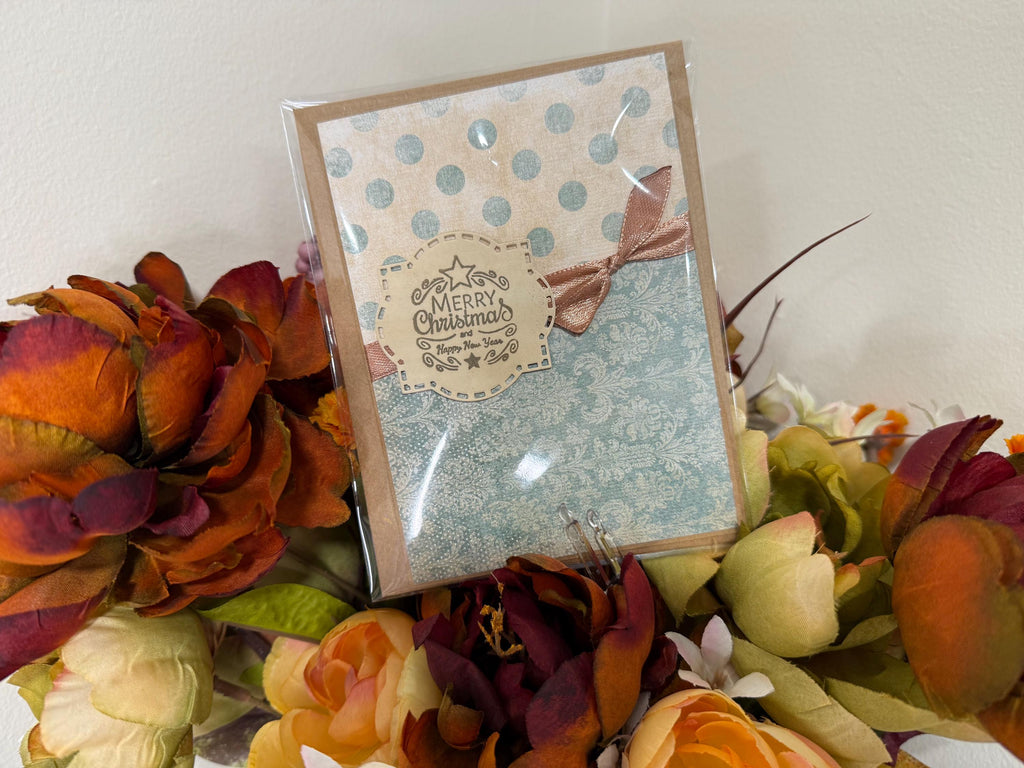 Vintage Christmas Card | Handmade Rustic Christmas Greeting