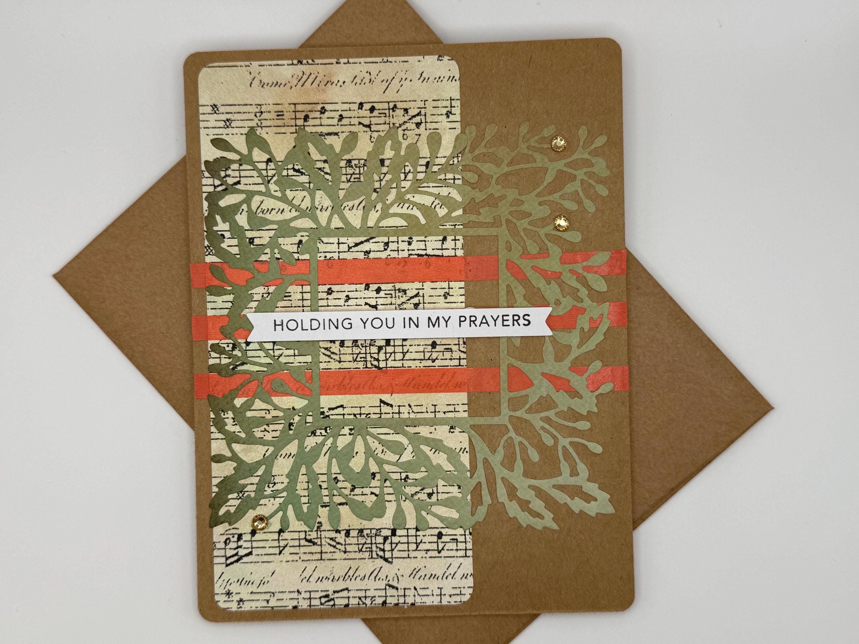 Holding You in My Prayers Greeting Card | Handmade Sympathy Note