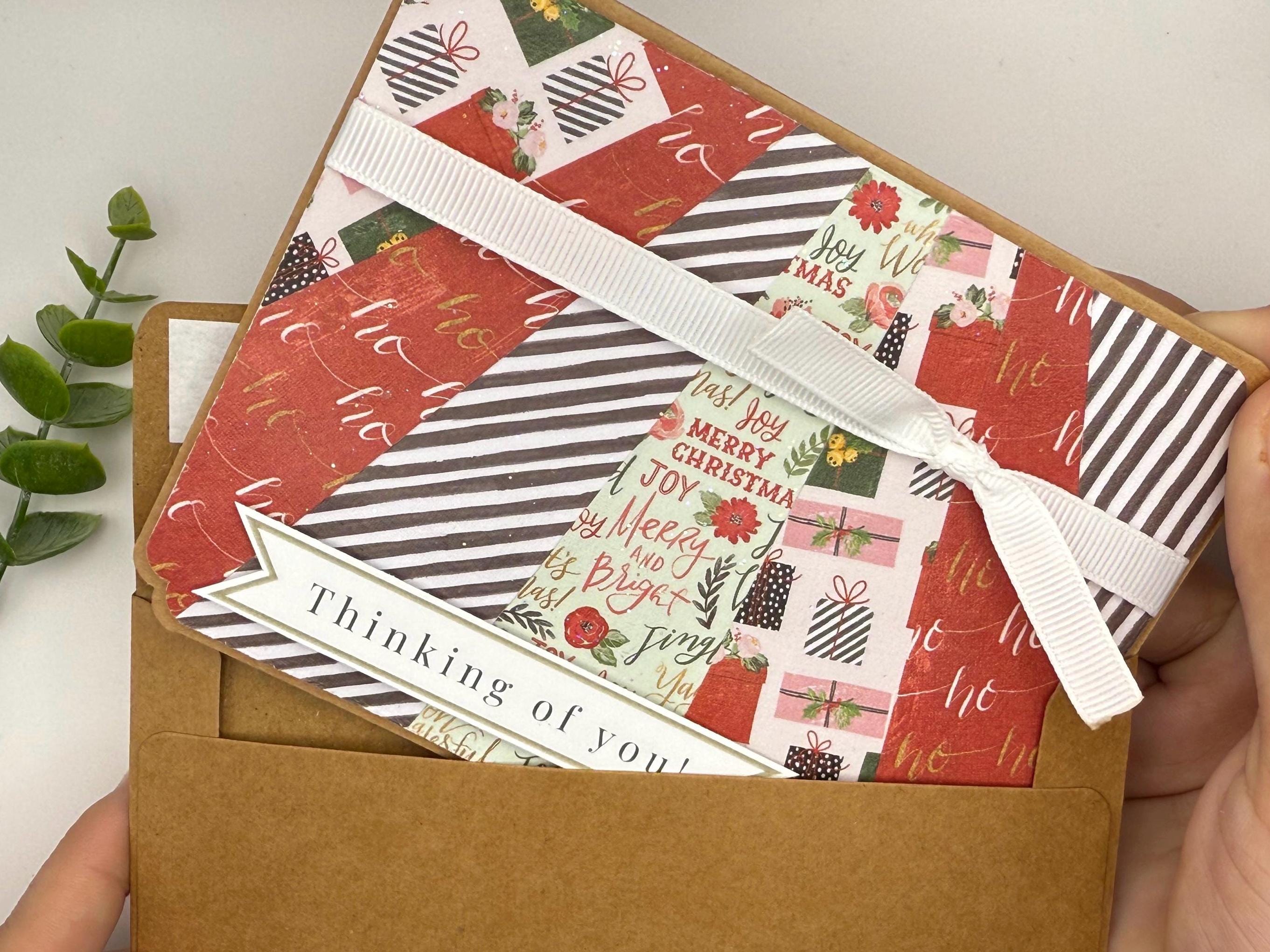 Thinking of You Christmas Card | Handmade Holiday Greeting Card