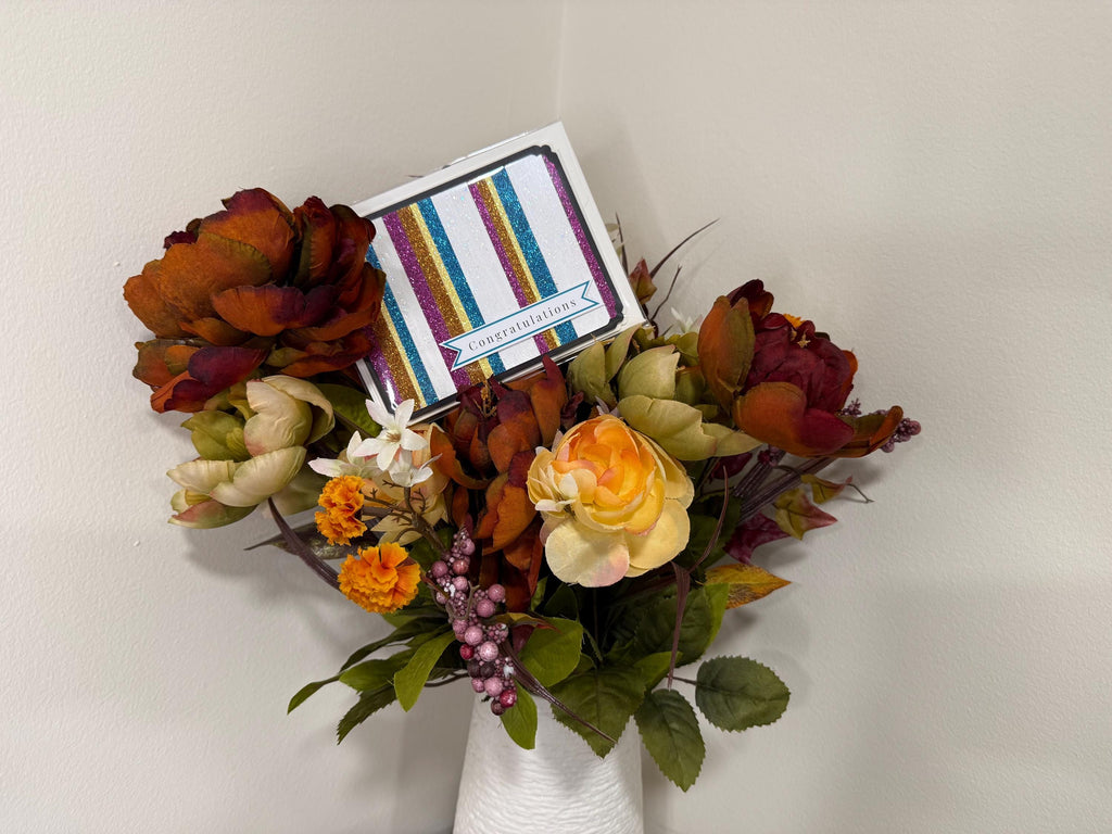 Glitter Congratulations Card | Handmade Sparkly Celebration Card