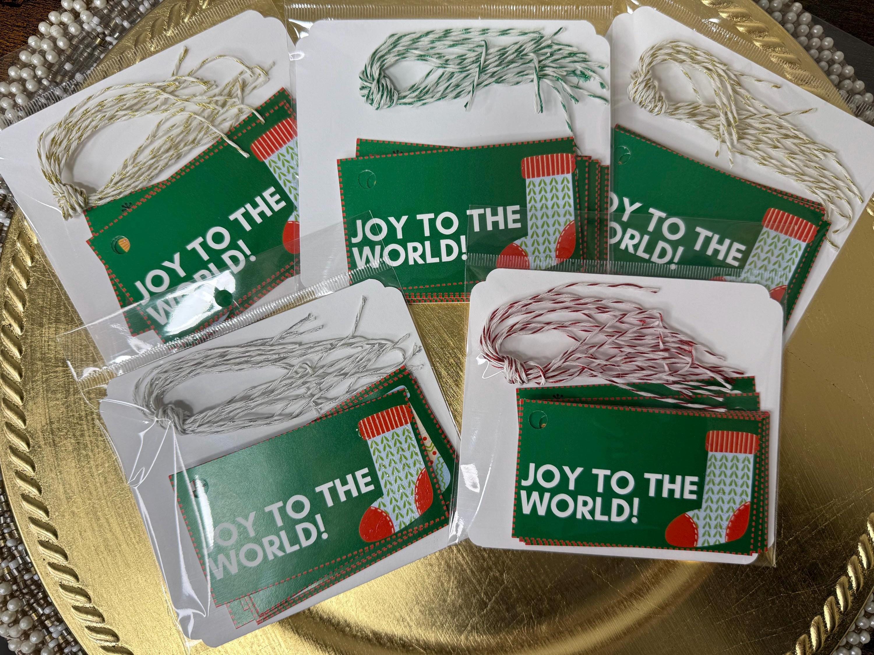 Handmade Christmas Gift Tag Set: Festive Holiday Labels