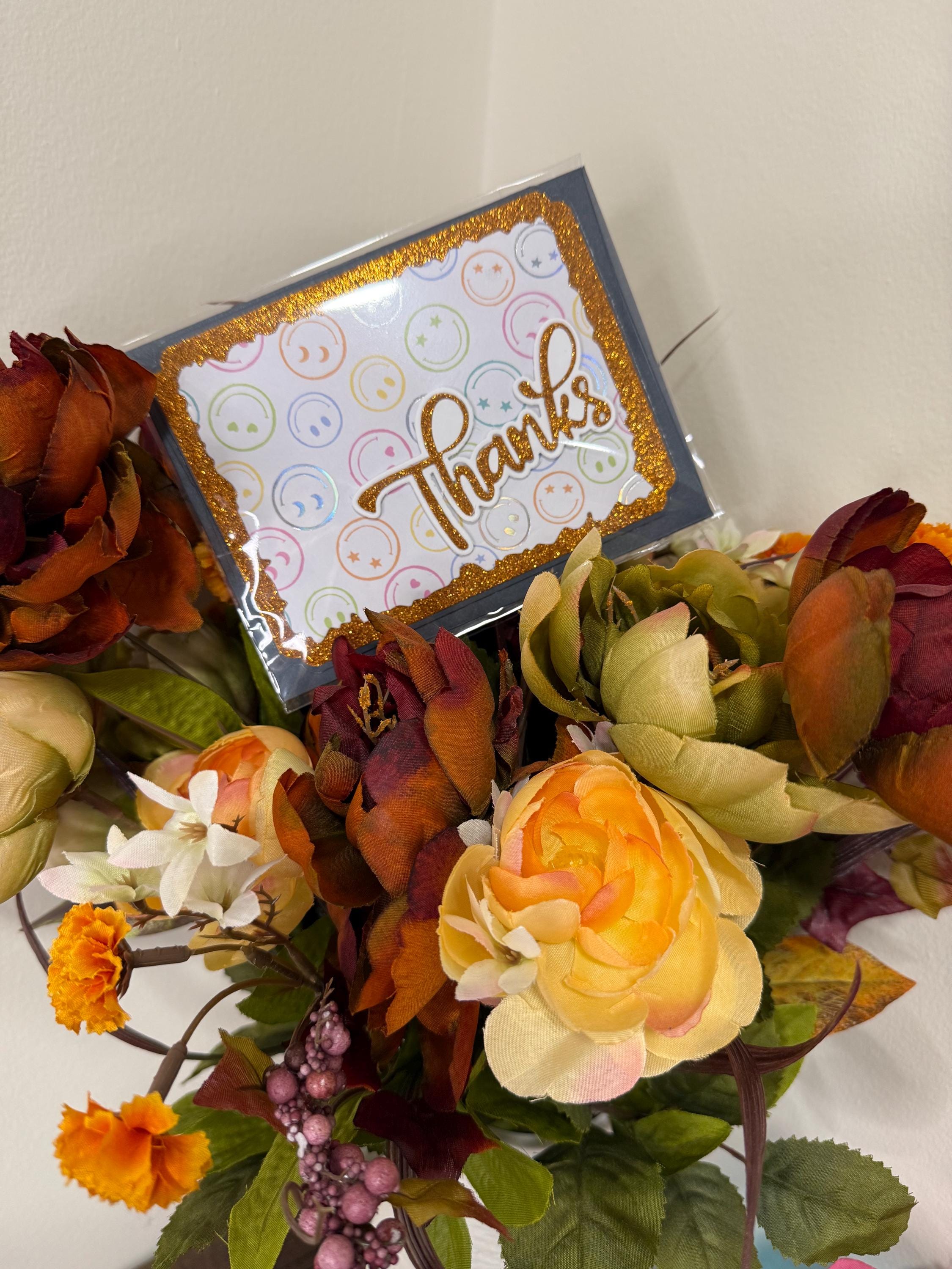 Handmade Glitter Thank You Card – For Him