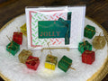 Handmade Traditional Christmas Colors Card Pack of 10