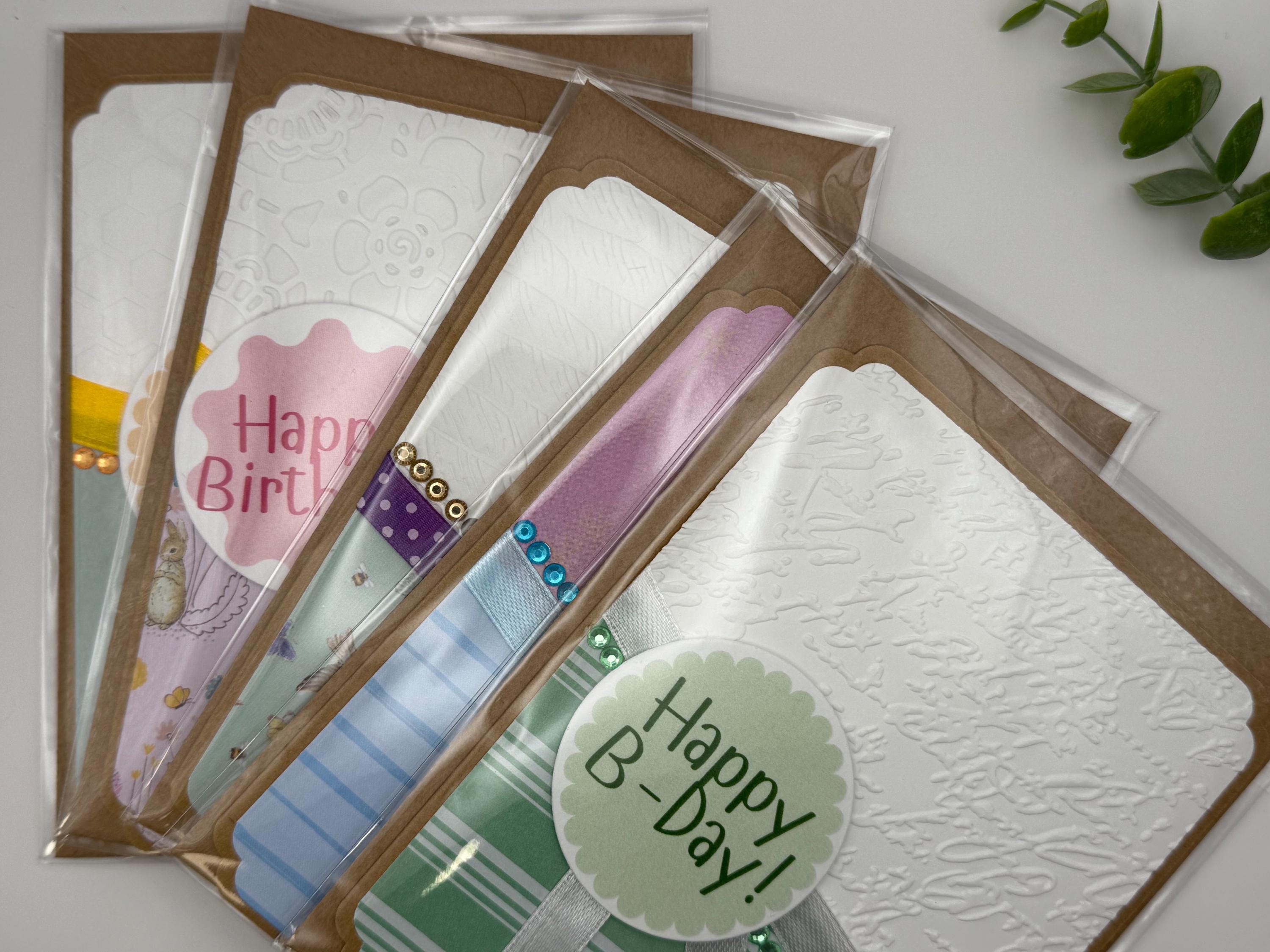 Handmade Birthday Card Set of 5 | Assorted Greeting Card Pack