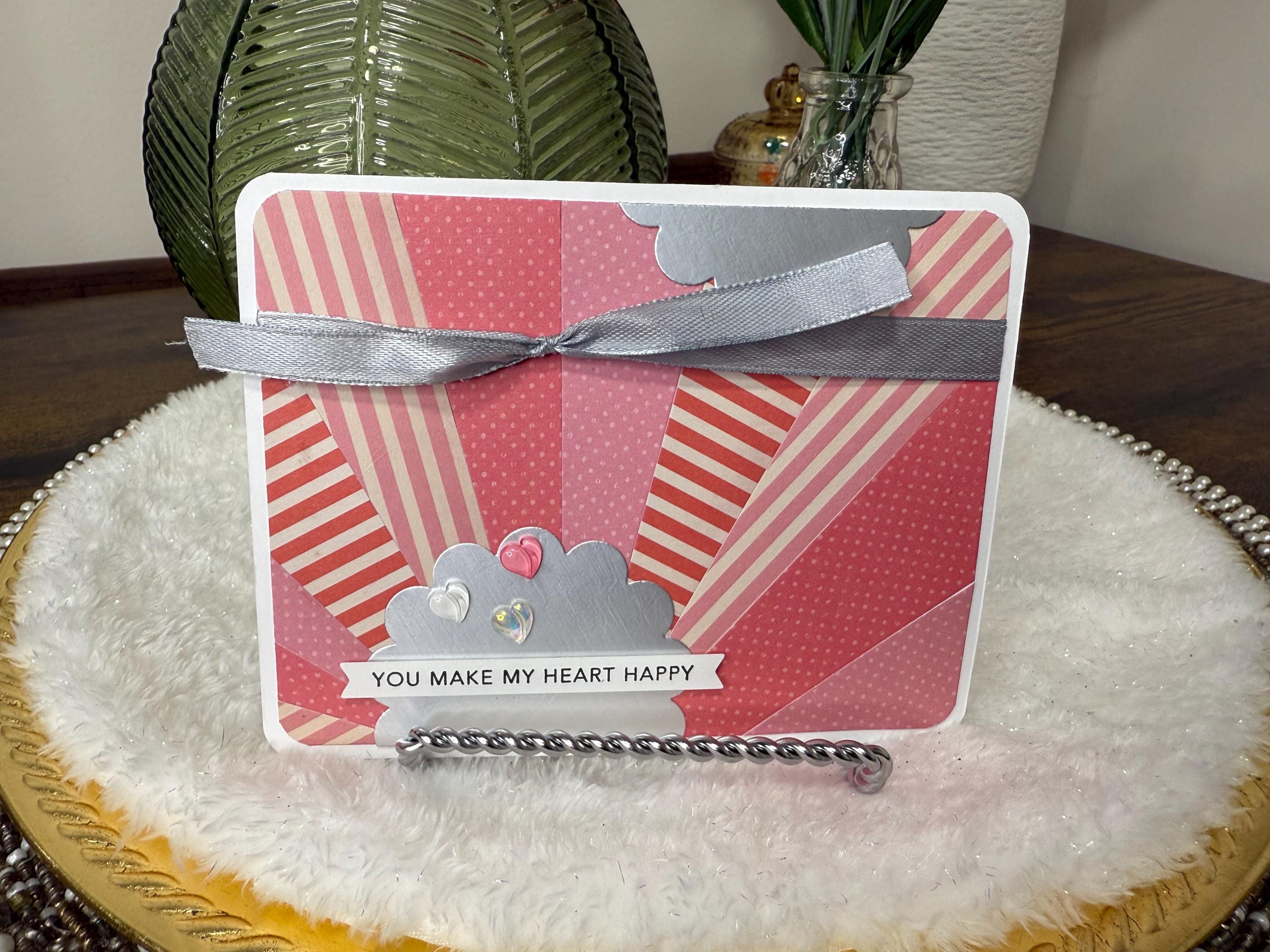 You Make My Heart Happy Card | Handmade Greeting Card