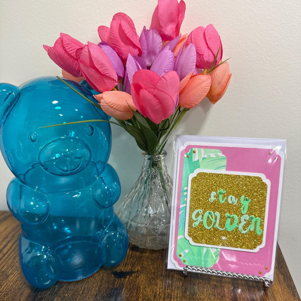 Sassy Handmade Glitter Greeting Card