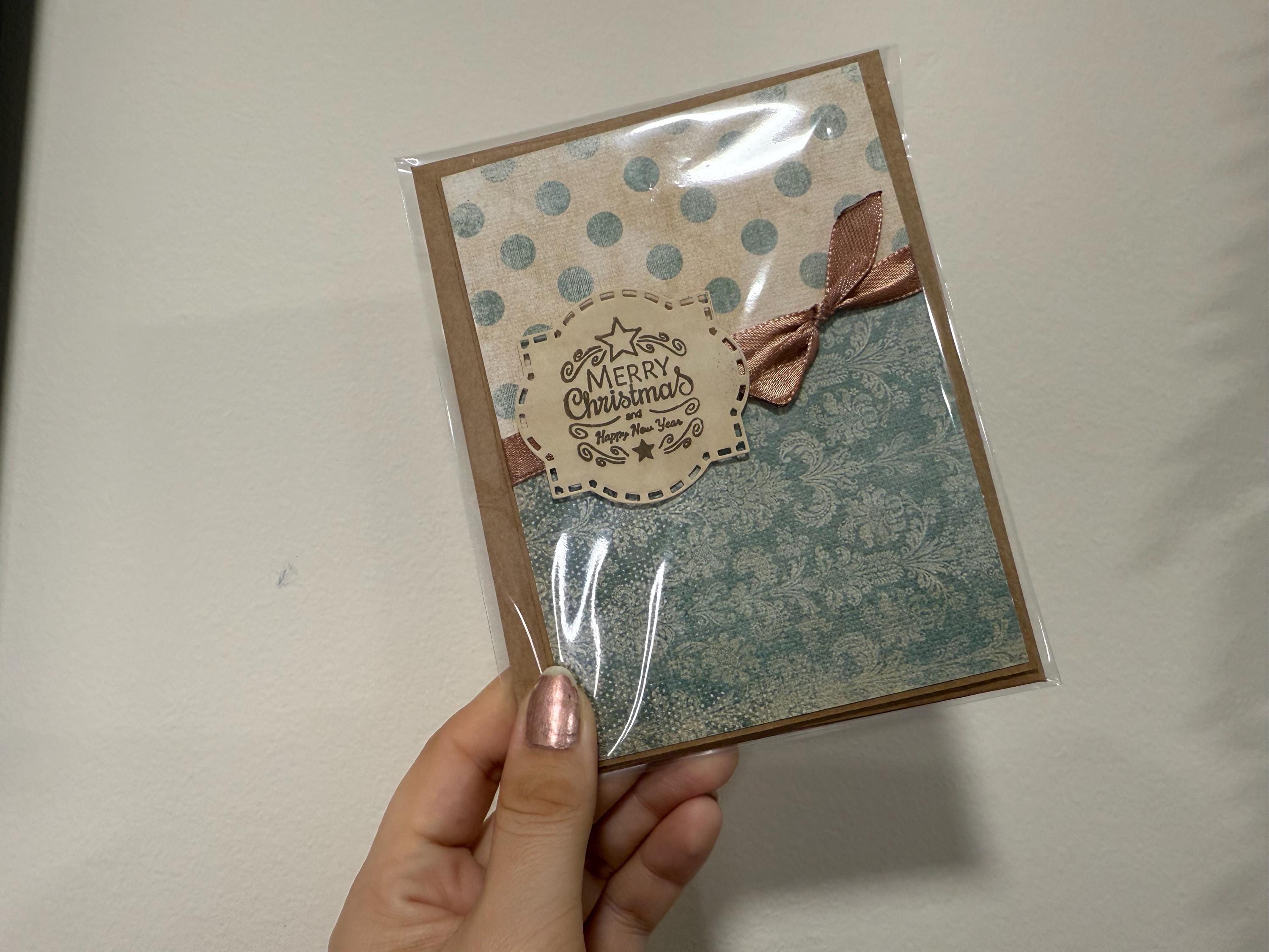 Vintage Christmas Card | Handmade Rustic Christmas Greeting