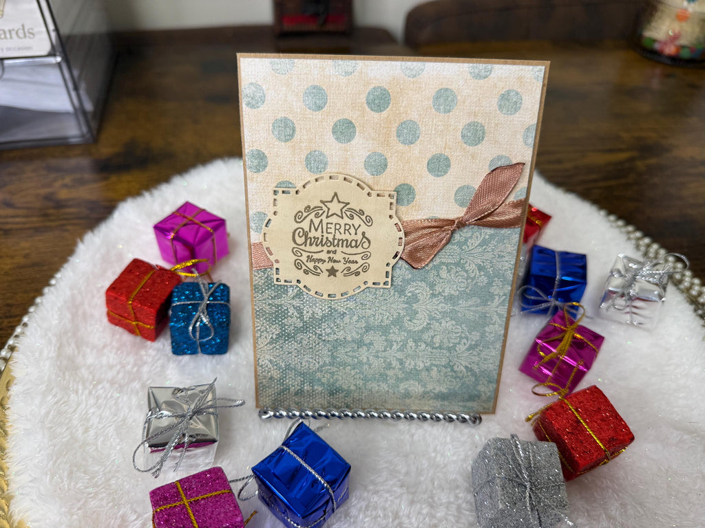 Vintage Christmas Card | Handmade Rustic Christmas Greeting