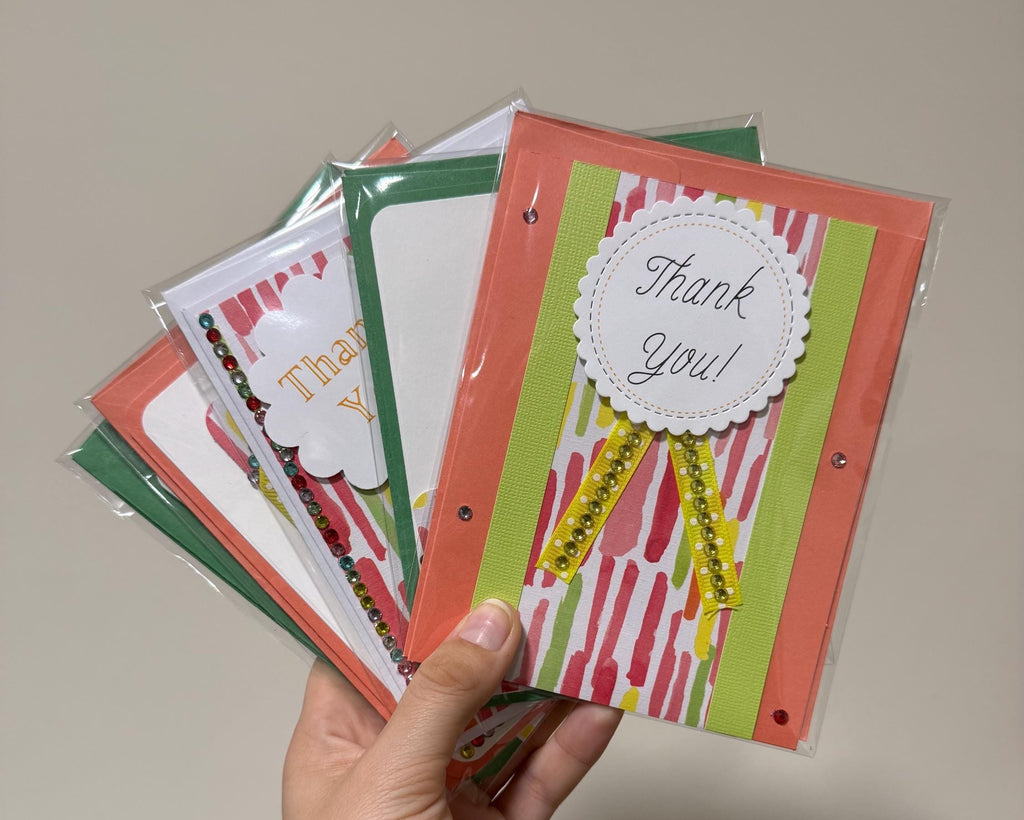 Rainbow Thank You Cards | Set of 5 Handmade Cards
