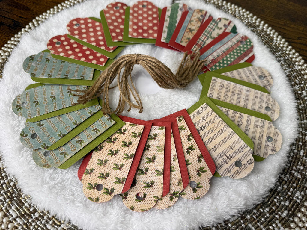 Classic Christmas Gift Tag 20 Pack | Handmade  Holiday Labels