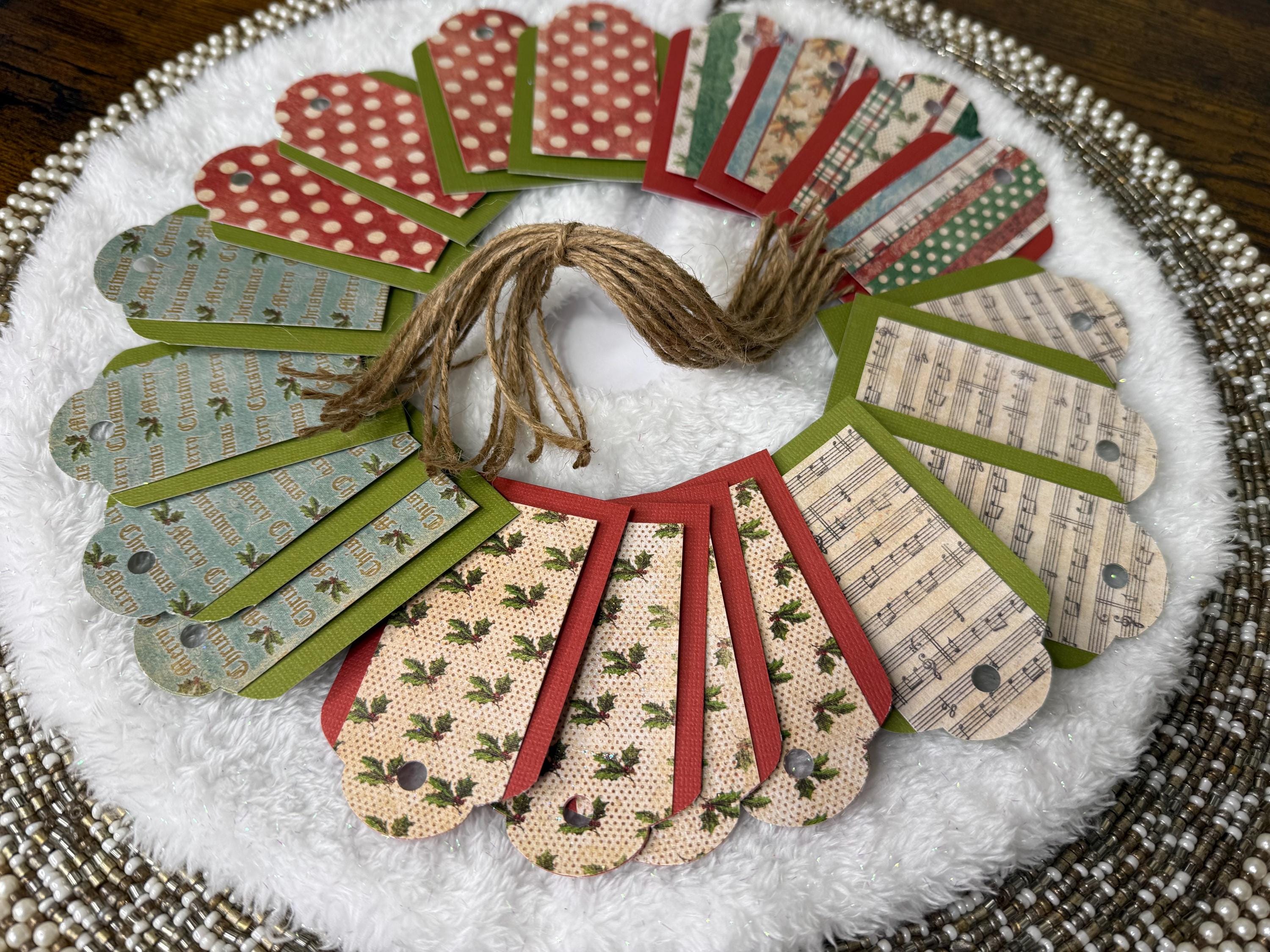 Classic Christmas Gift Tag 20 Pack | Handmade  Holiday Labels