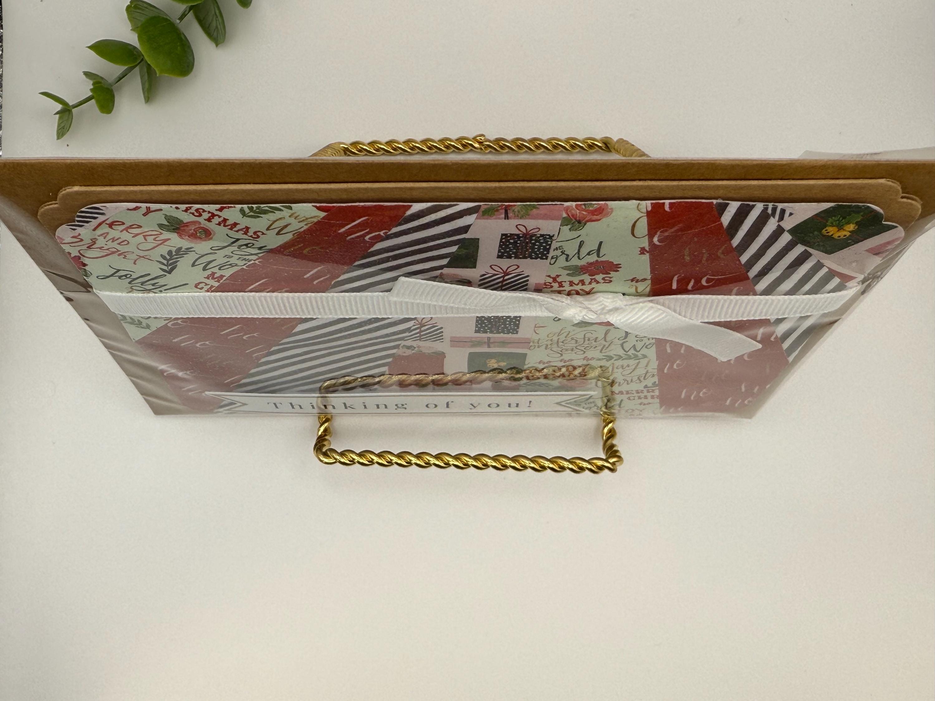 Thinking of You Christmas Card | Handmade Holiday Patchwork Card