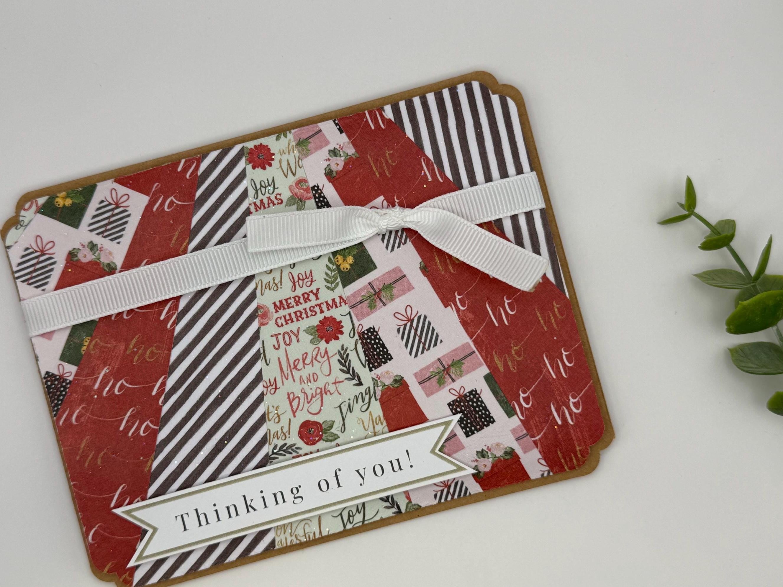 Thinking of You Christmas Card | Handmade Holiday Greeting Card