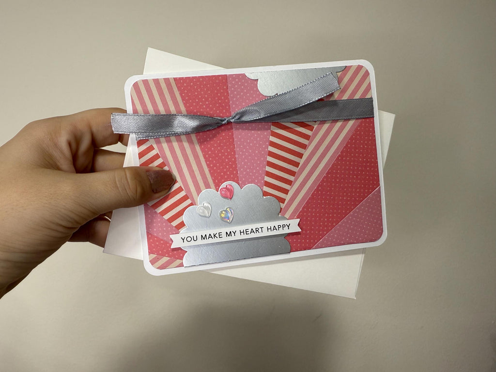 You Make My Heart Happy Card | Handmade Greeting Card