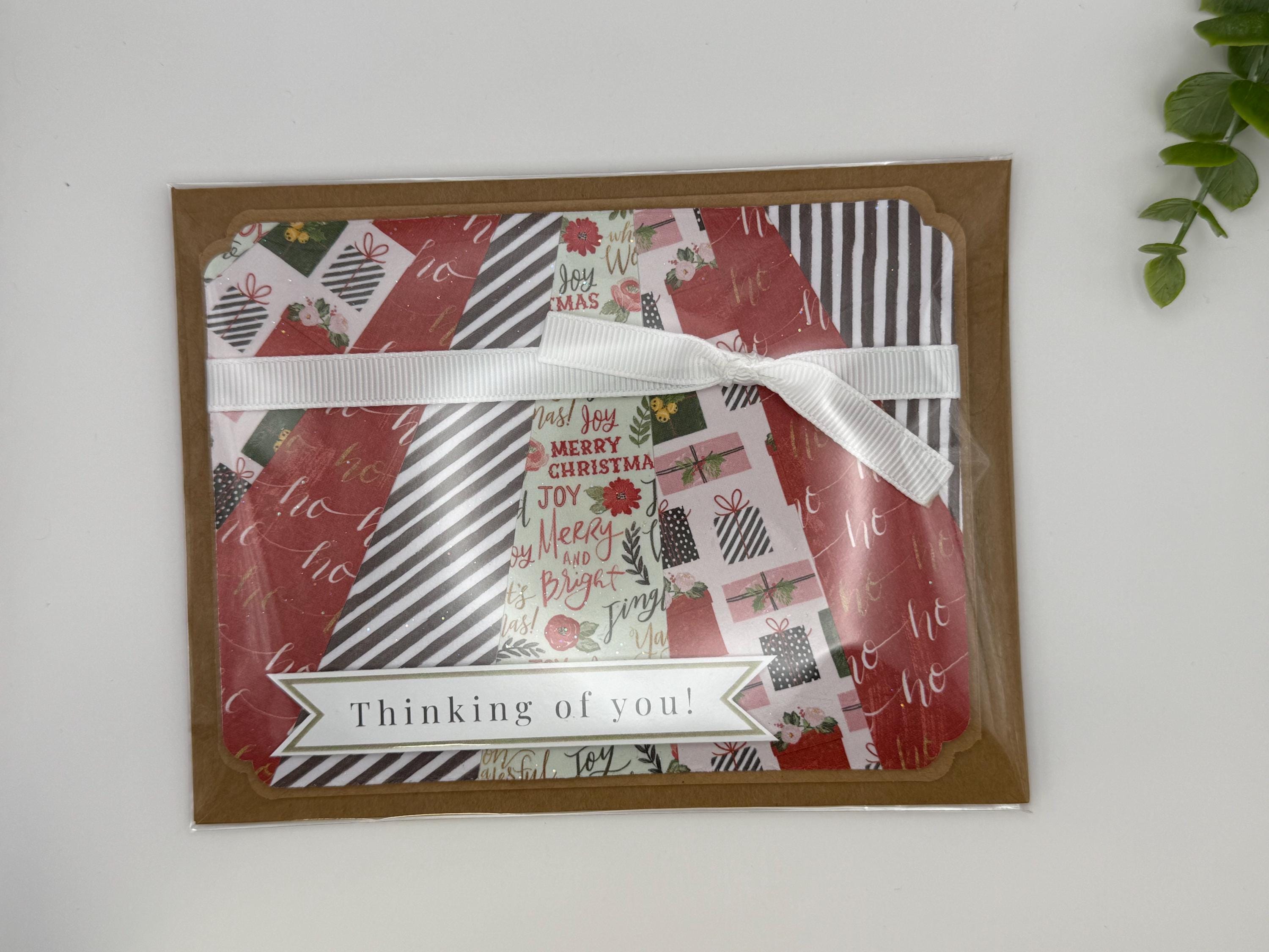 Thinking of You Christmas Card | Handmade Holiday Greeting Card